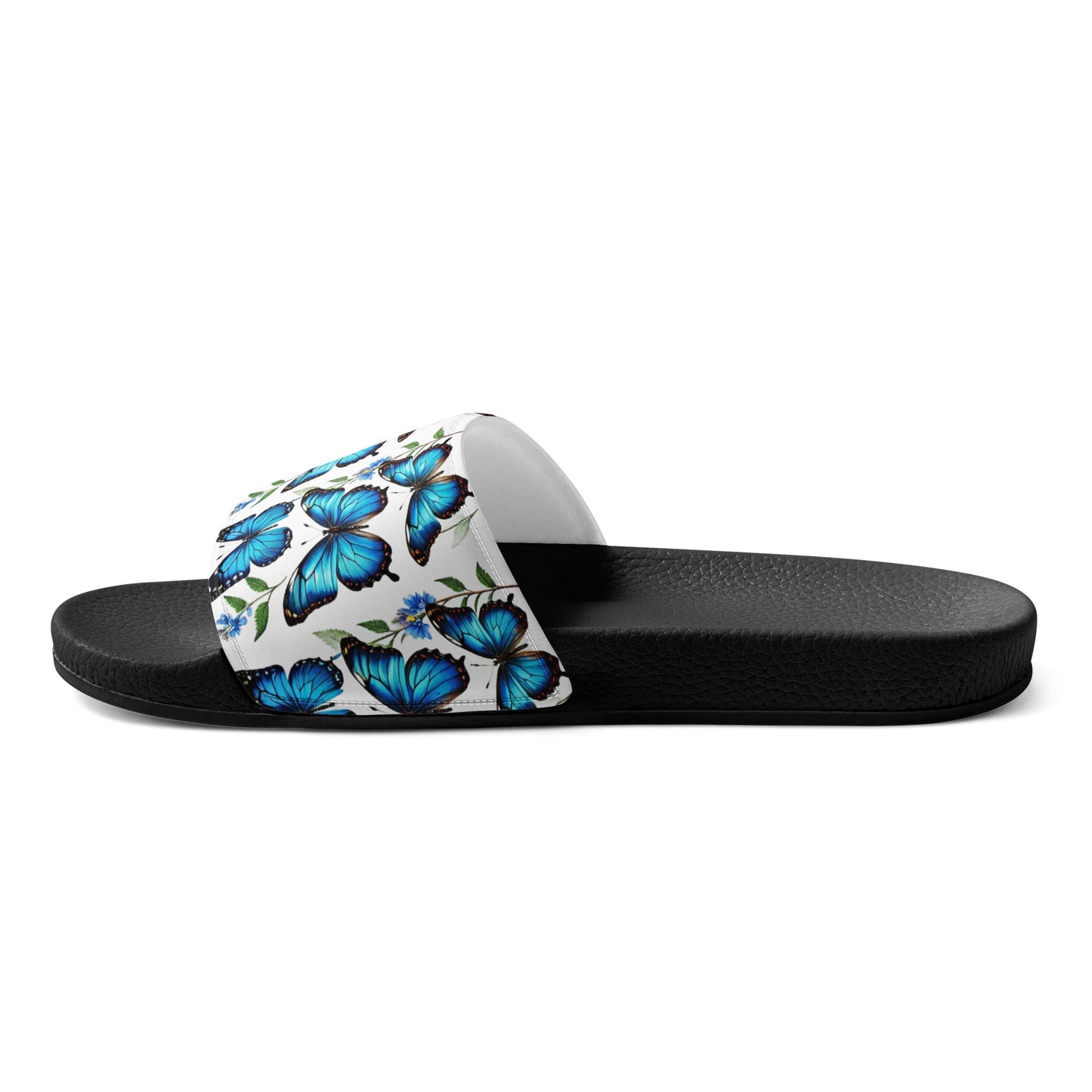 Blue Butterflies Women's Slides - Footwear - Discovery Co.