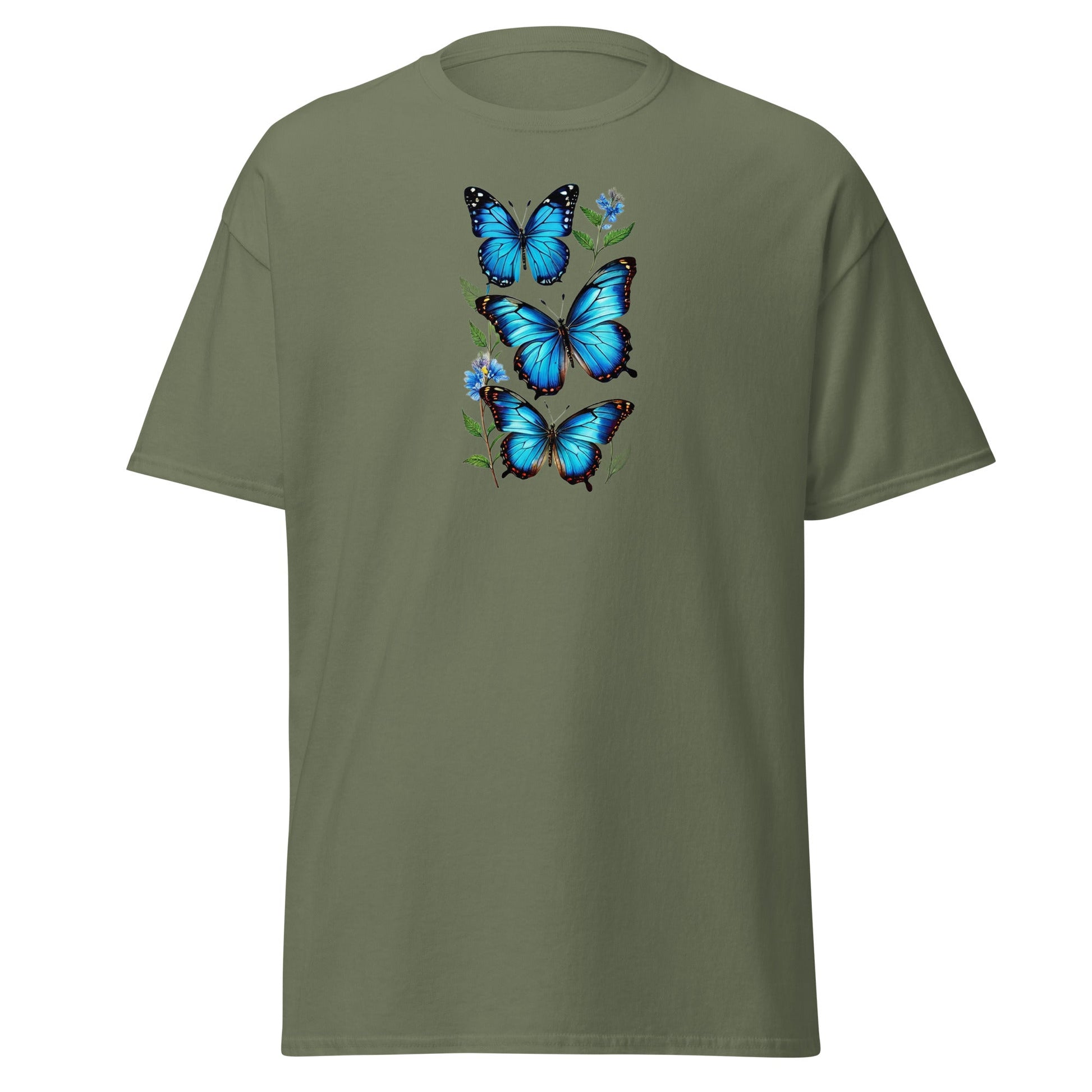 Blue Butterflies Women's (Unisex) Classic Tee - Women's Shirts - Discovery Co.
