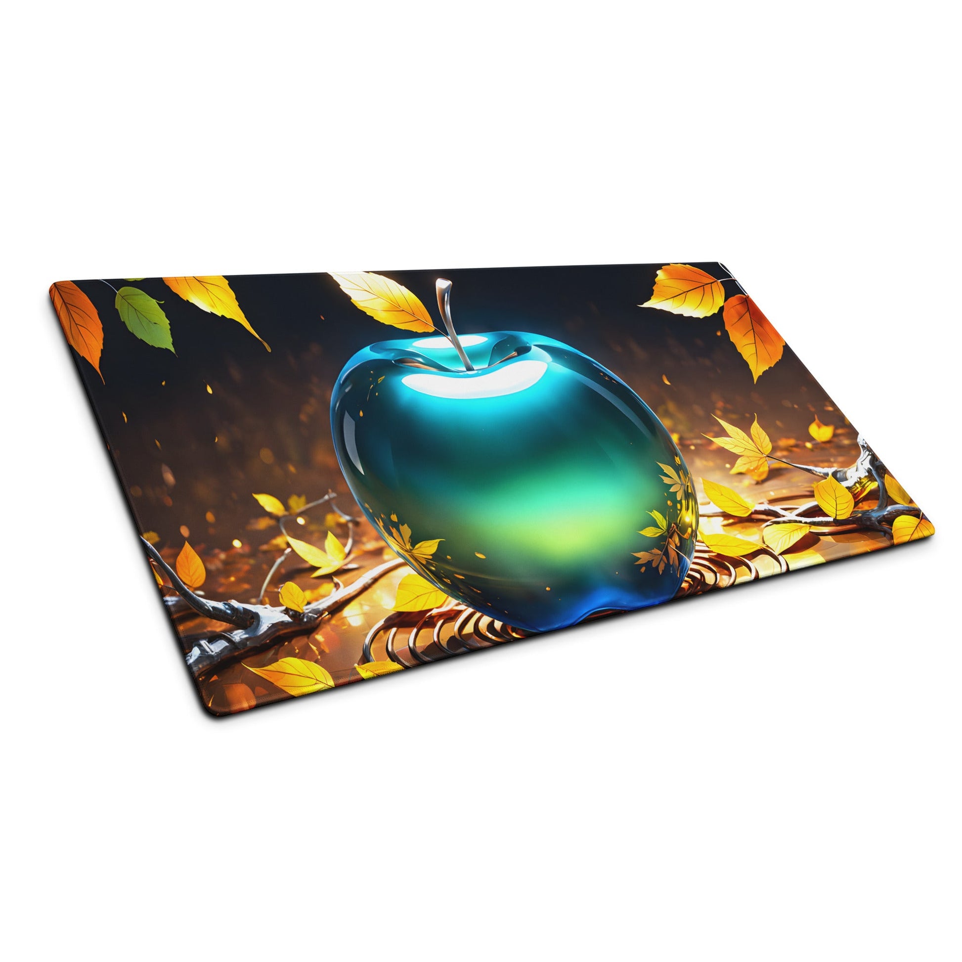 Blue Green Apple Gaming Mouse Pad - Mouse Pads - Discovery Co.