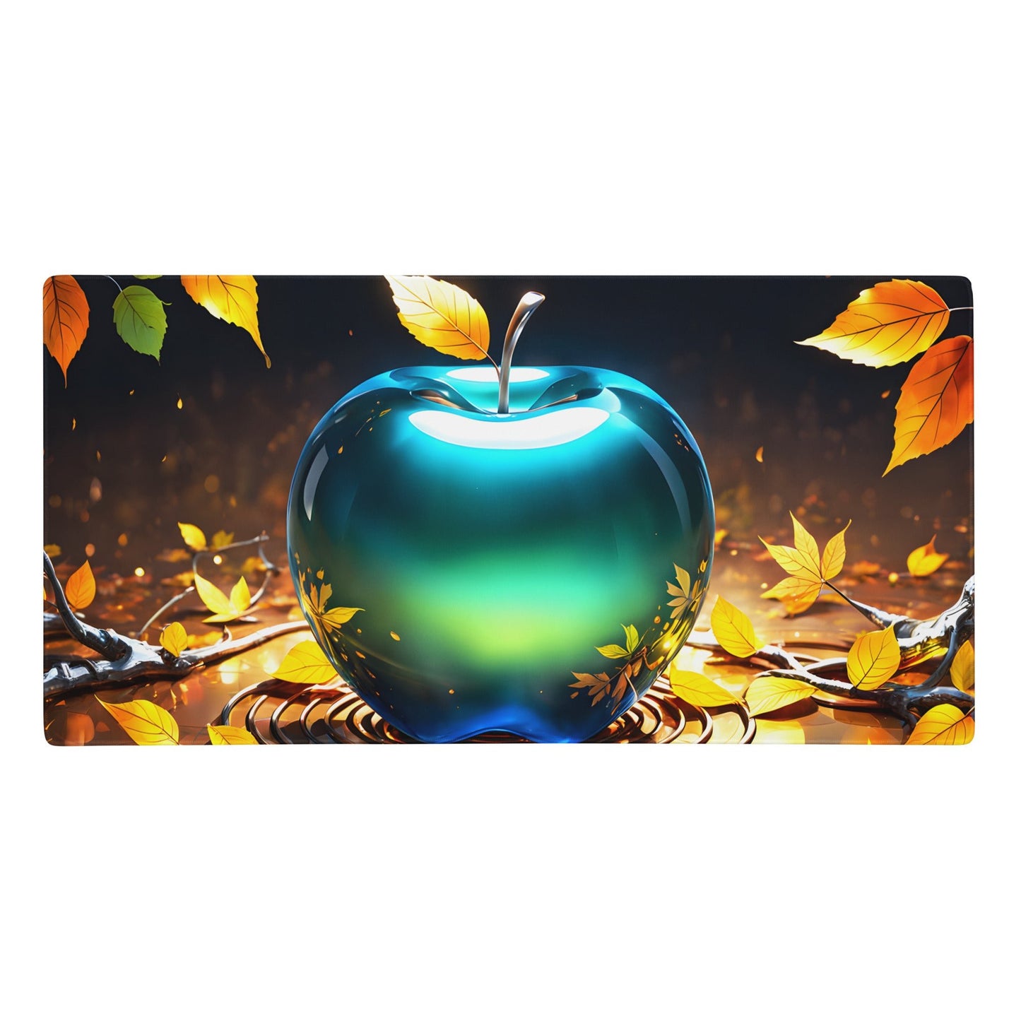 Blue Green Apple Gaming Mouse Pad - Mouse Pads - Discovery Co.