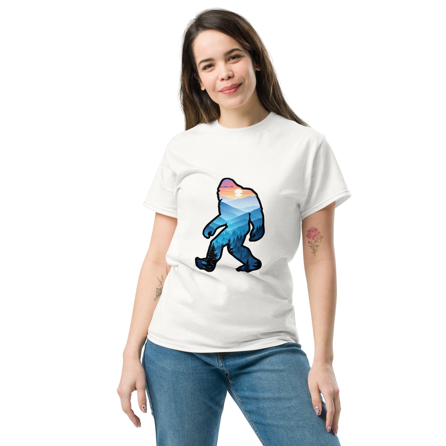 Blue Mountains Big Foot Women's Classic Tee - Women's Shirts - Discovery Co.