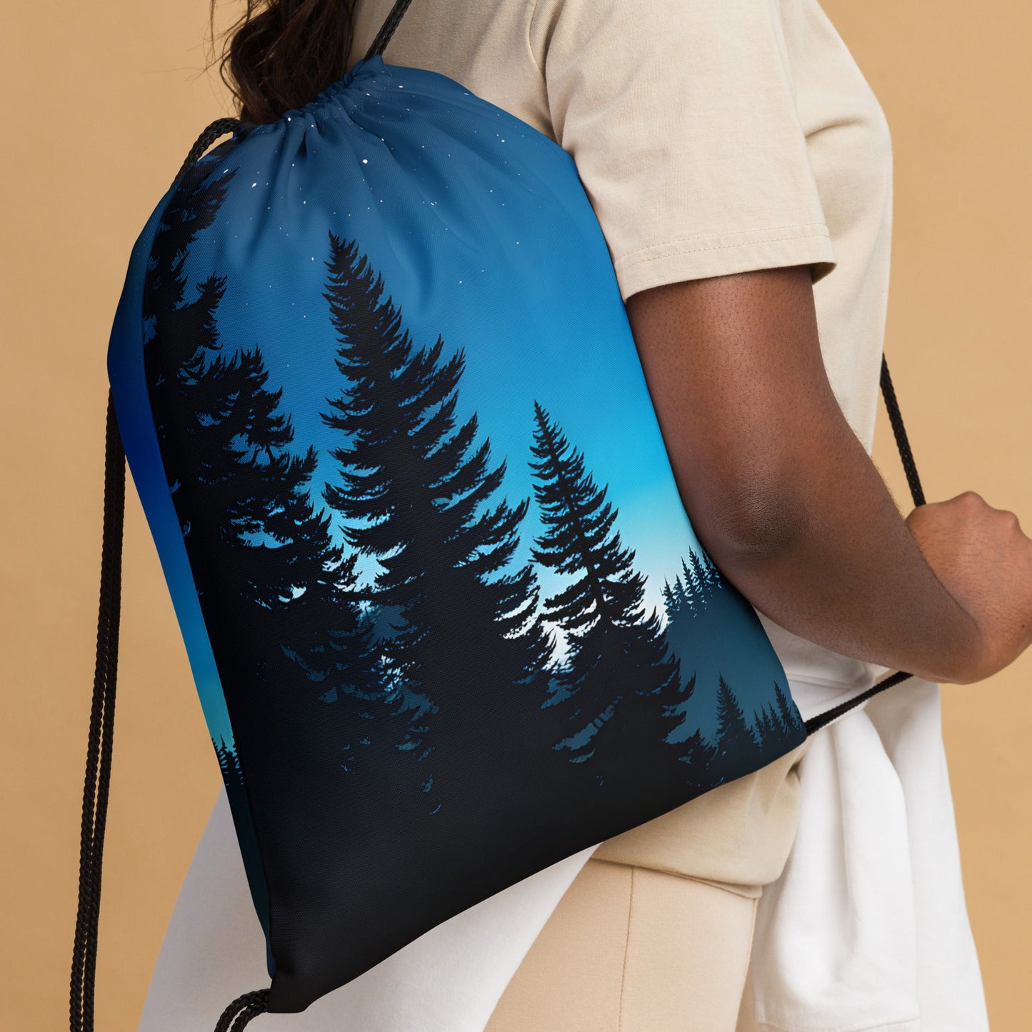 Blue Night Sky Drawstring Bag - Drawstring Bag - Discovery Co.
