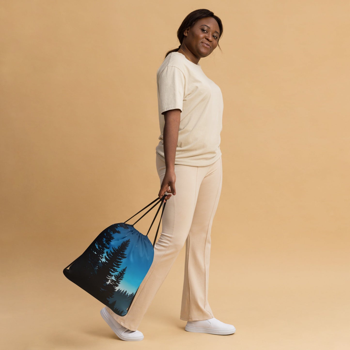 Blue Night Sky Drawstring Bag - Drawstring Bag - Discovery Co.