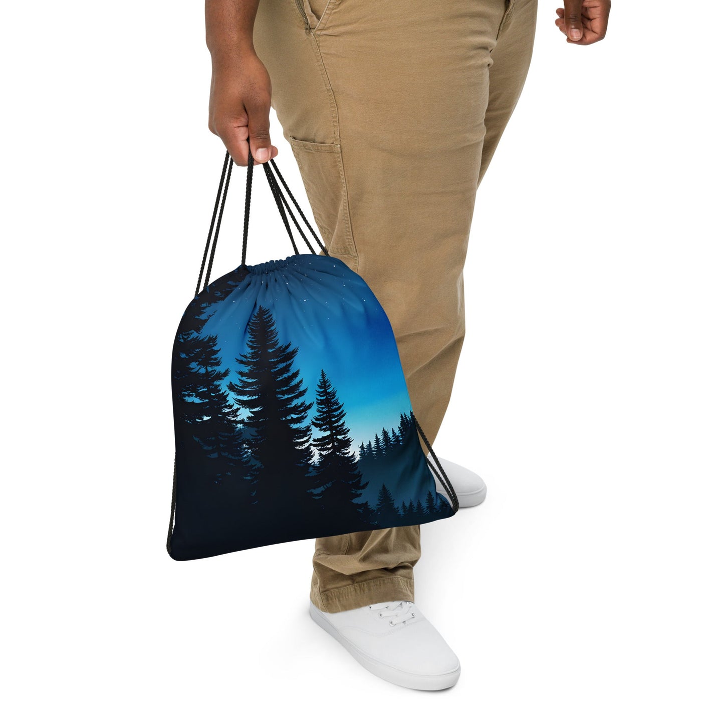 Blue Night Sky Drawstring Bag - Drawstring Bag - Discovery Co.