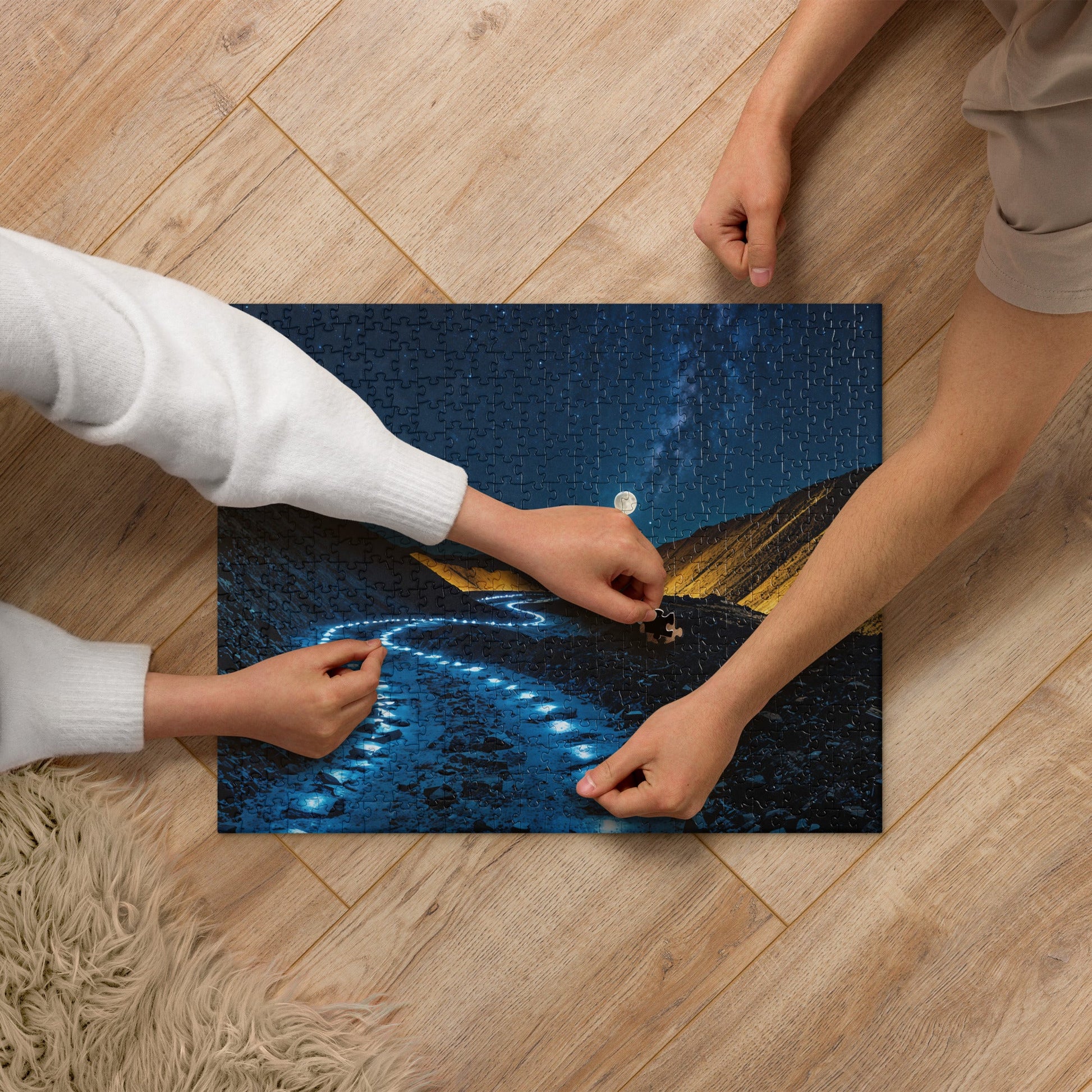 Blue Path Jigsaw Puzzle - Puzzle - Discovery Co.