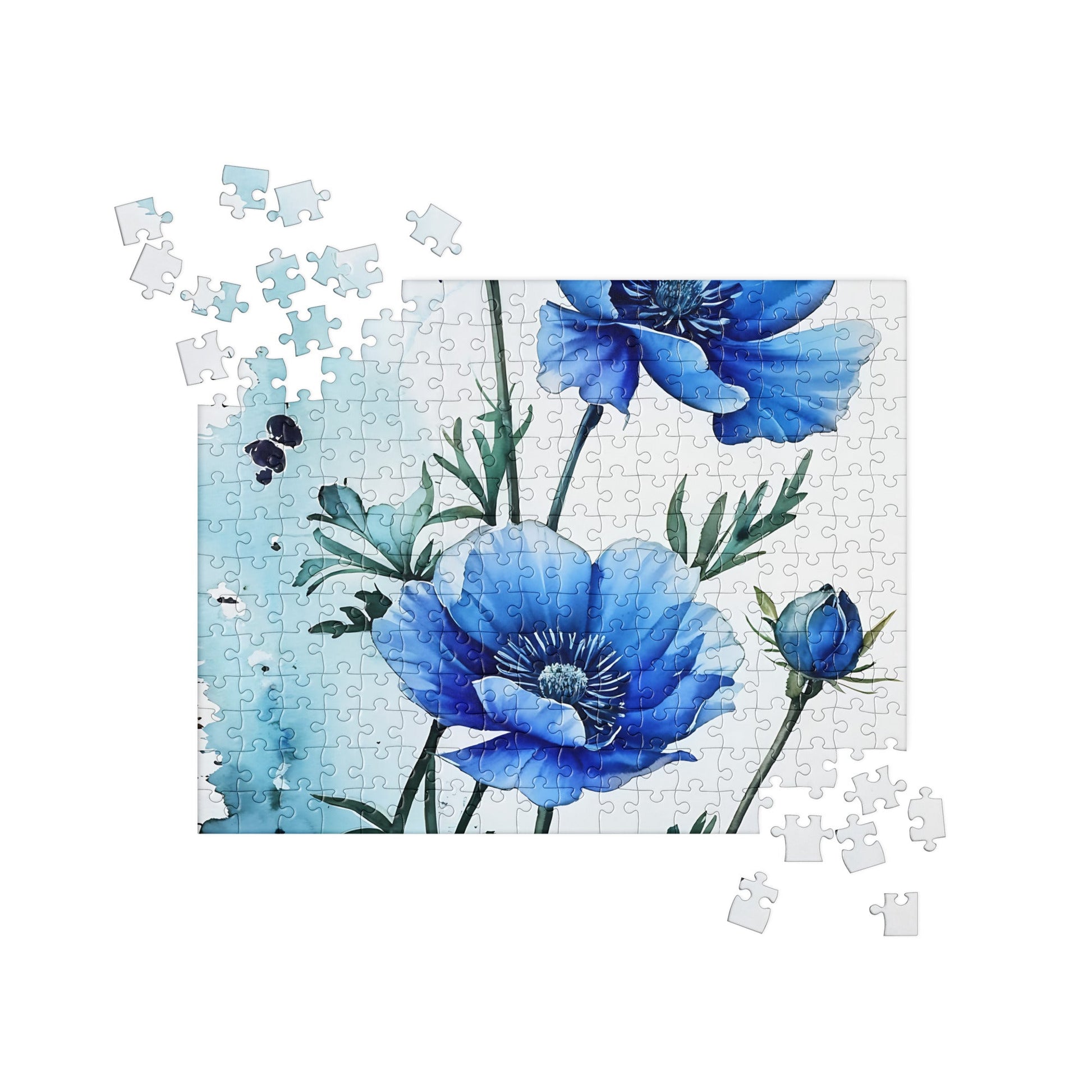 Blue Poppies Jigsaw Puzzle - Puzzle - Discovery Co.