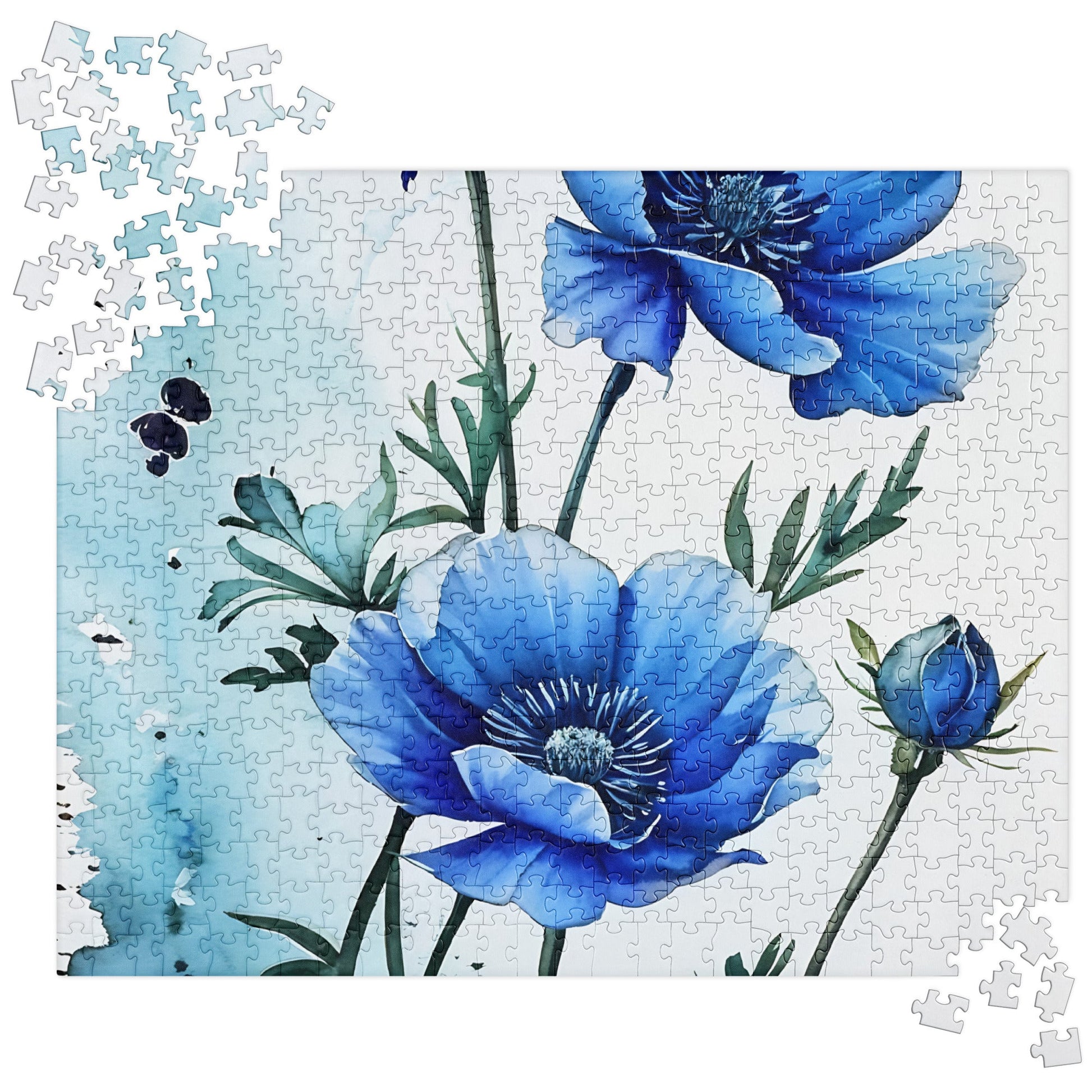 Blue Poppies Jigsaw Puzzle - Puzzle - Discovery Co.