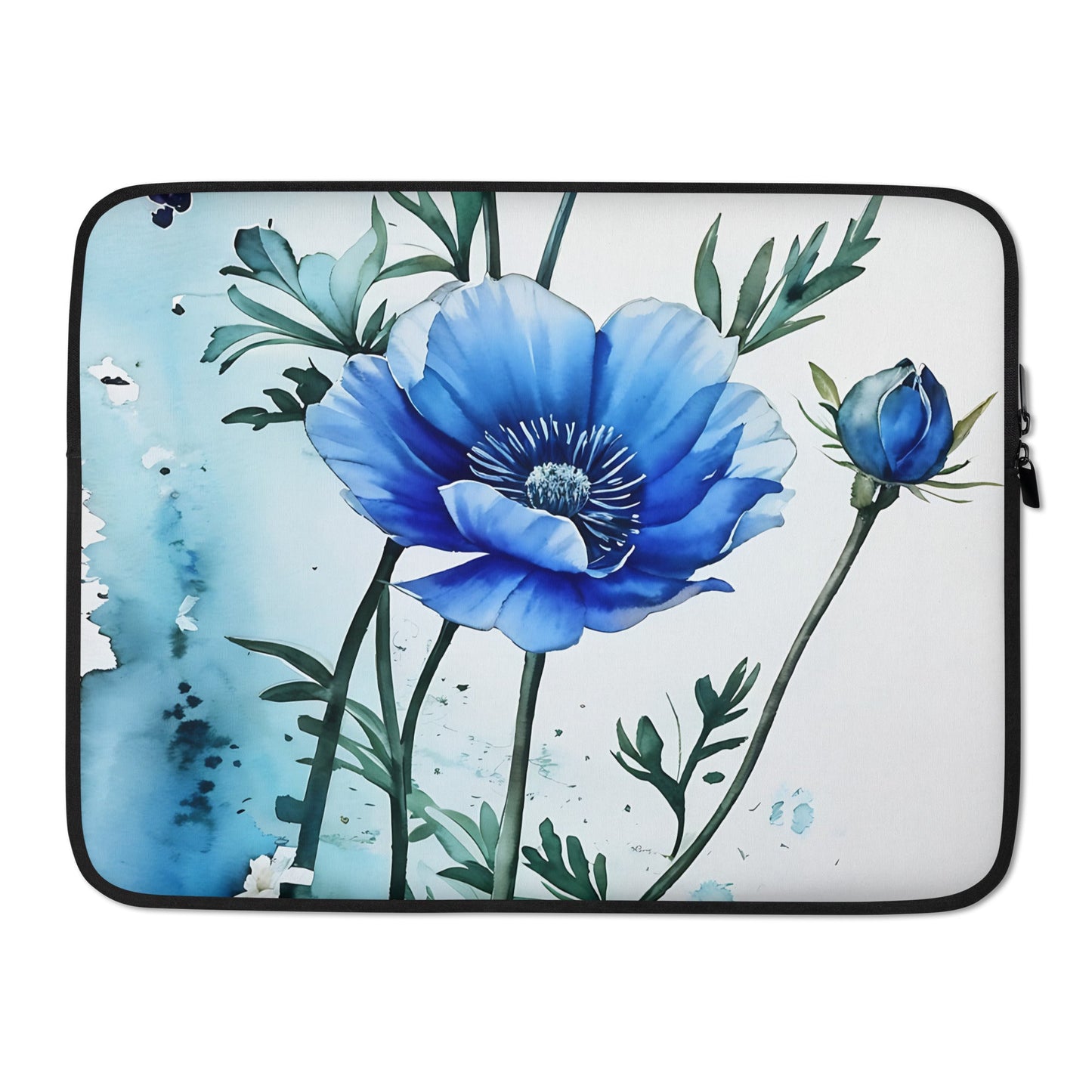 Blue Poppies Laptop Sleeve - Laptop Cases - Discovery Co.