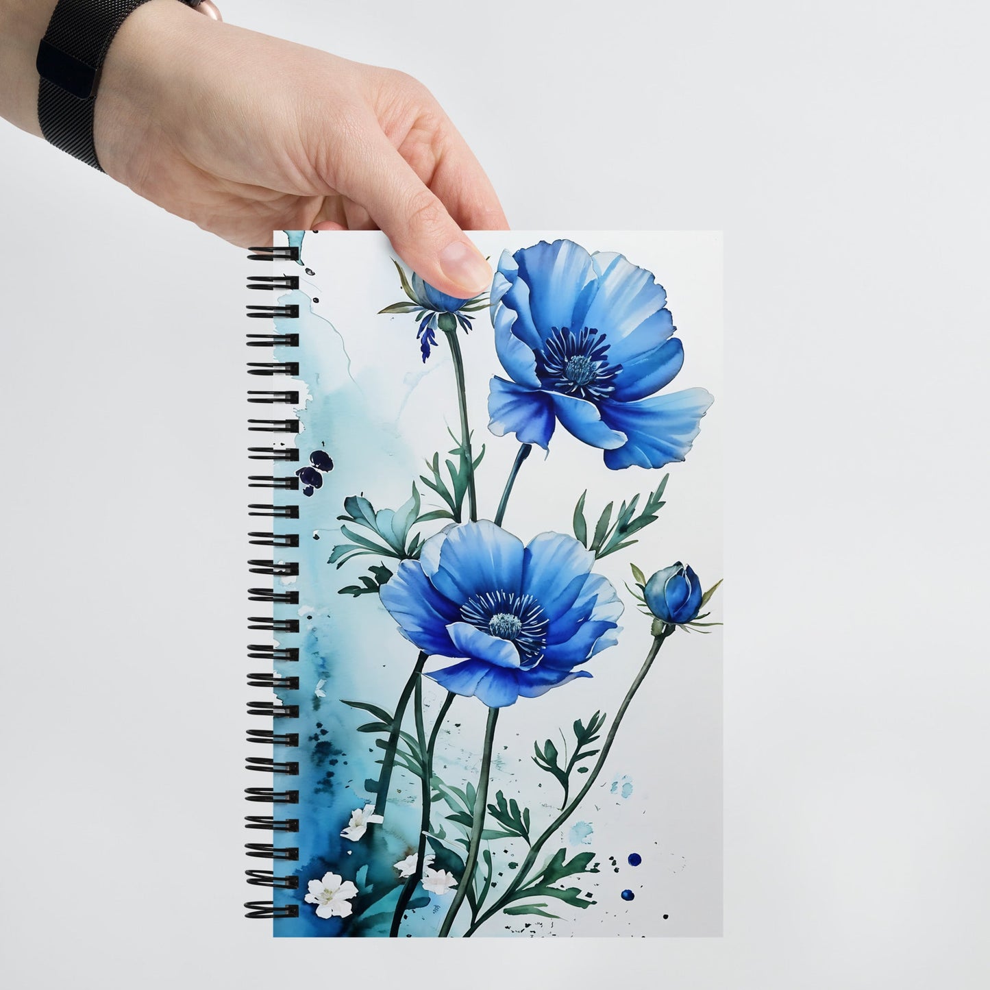 Blue Poppies Spiral Notebook - Spiral Notebooks - Discovery Co.