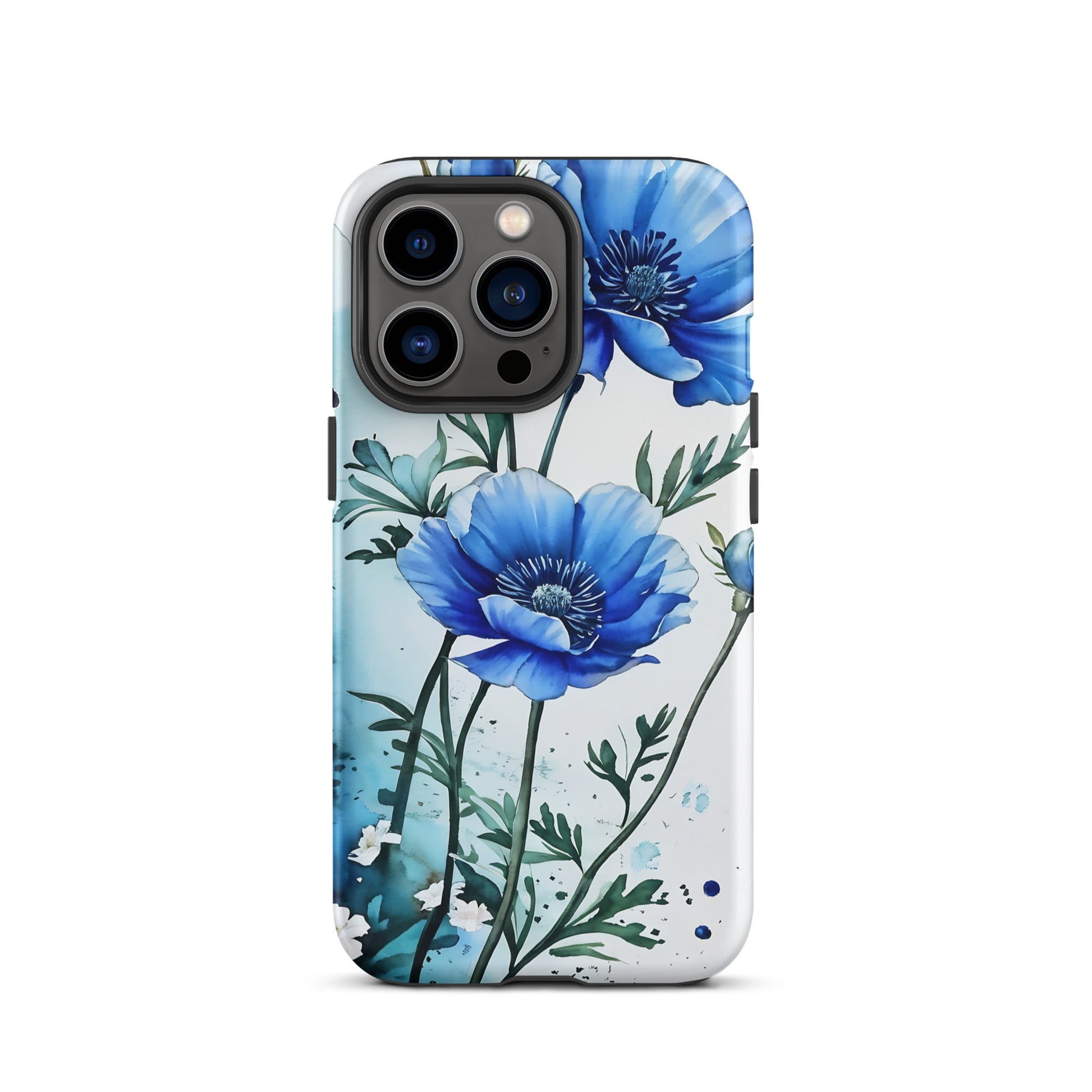 Blue Poppies Tough Case for iPhone® - Phone Case - Discovery Co.