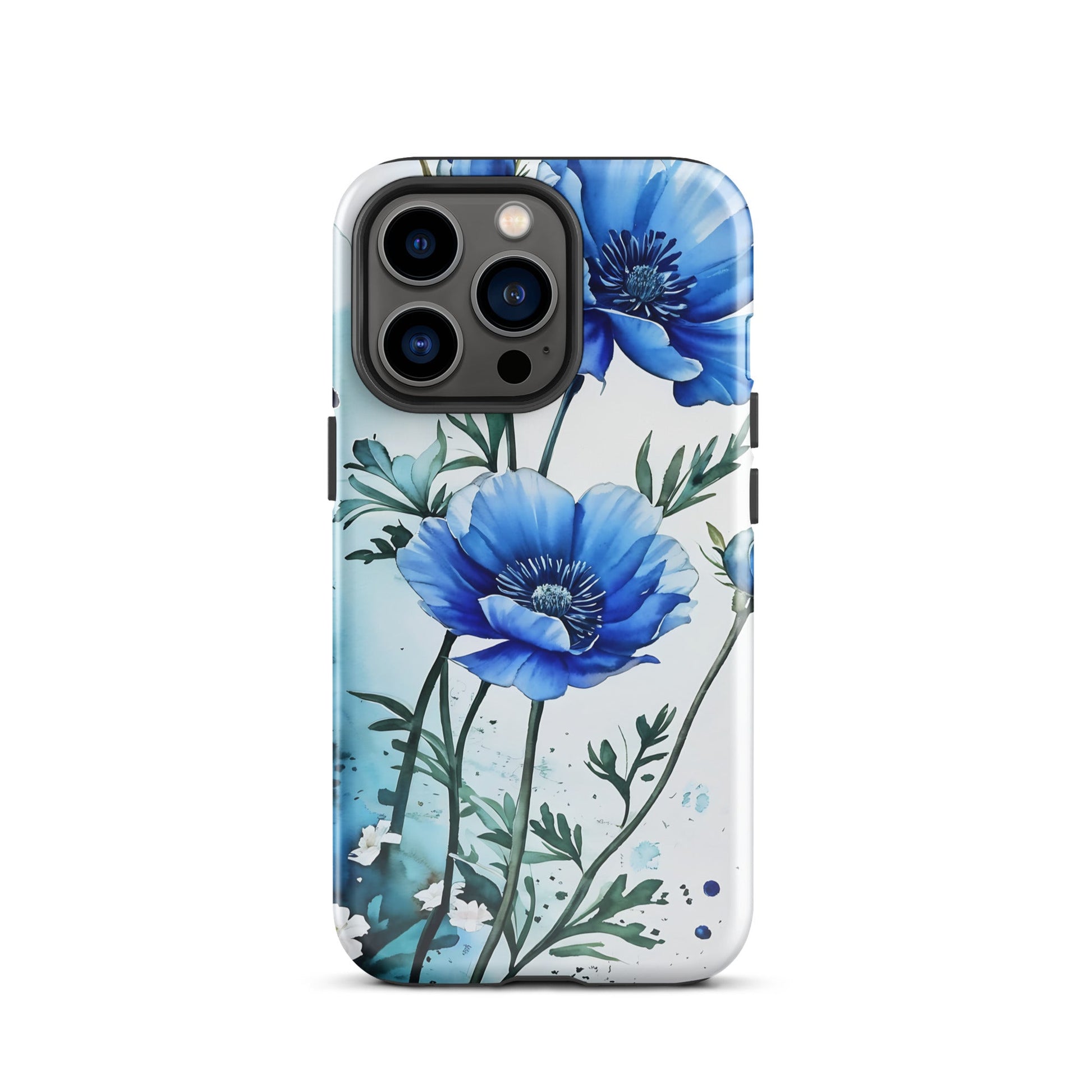 Blue Poppies Tough Case for iPhone® - Phone Case - Discovery Co.