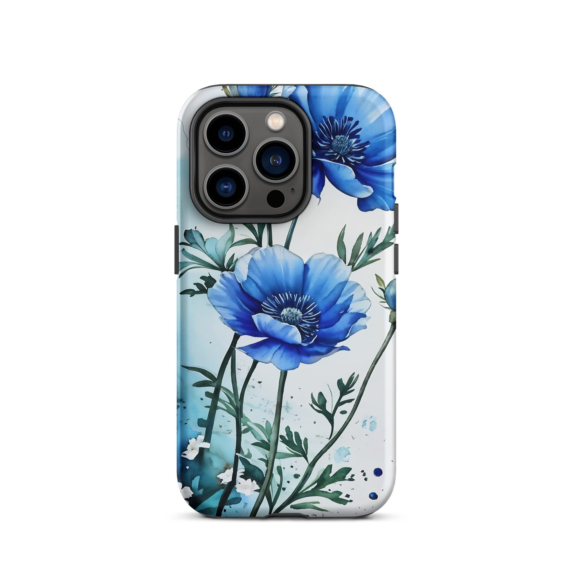 Blue Poppies Tough Case for iPhone® - Phone Case - Discovery Co.