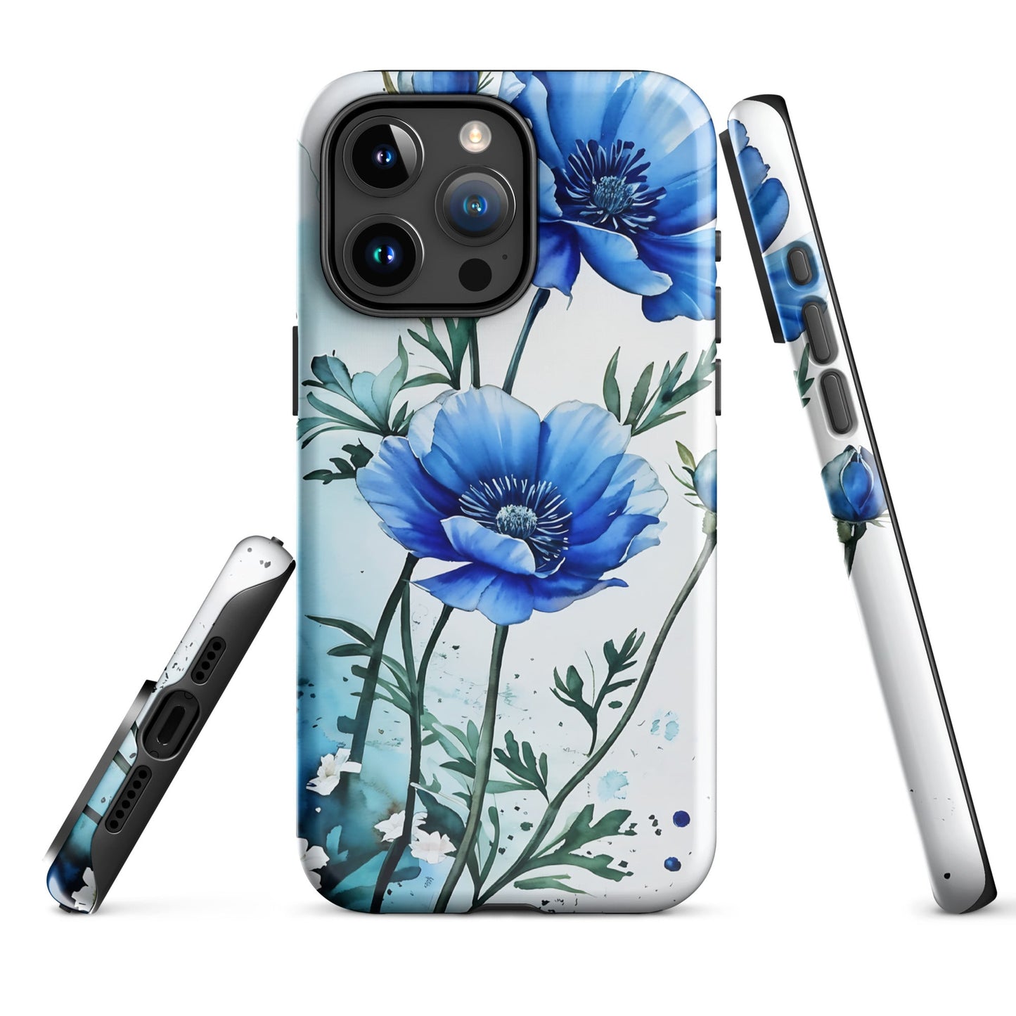 Blue Poppies Tough Case for iPhone® - Phone Case - Discovery Co.