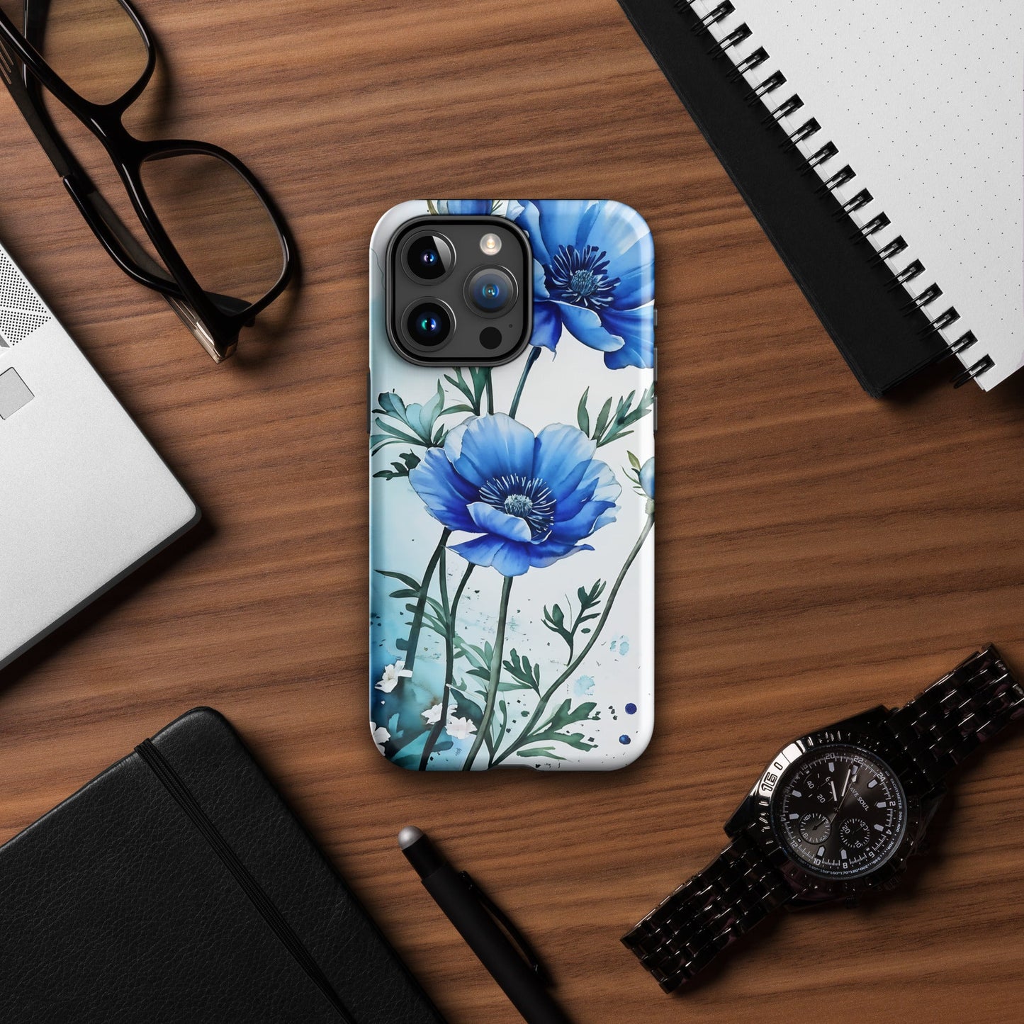 Blue Poppies Tough Case for iPhone® - Phone Case - Discovery Co.