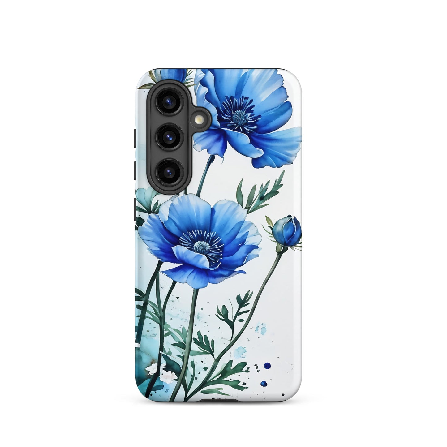 Blue Poppies Tough Case for Samsung® - Phone Case - Discovery Co.