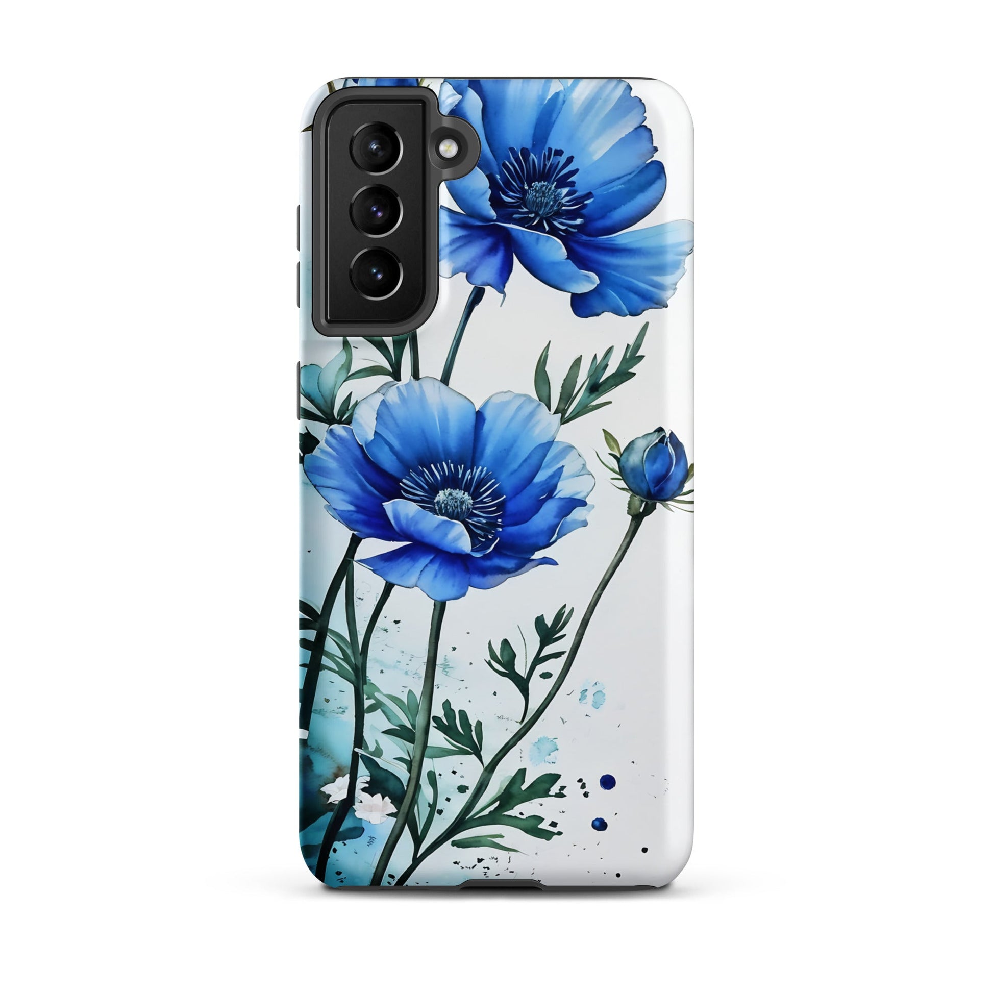 Blue Poppies Tough Case for Samsung® - Phone Case - Discovery Co.