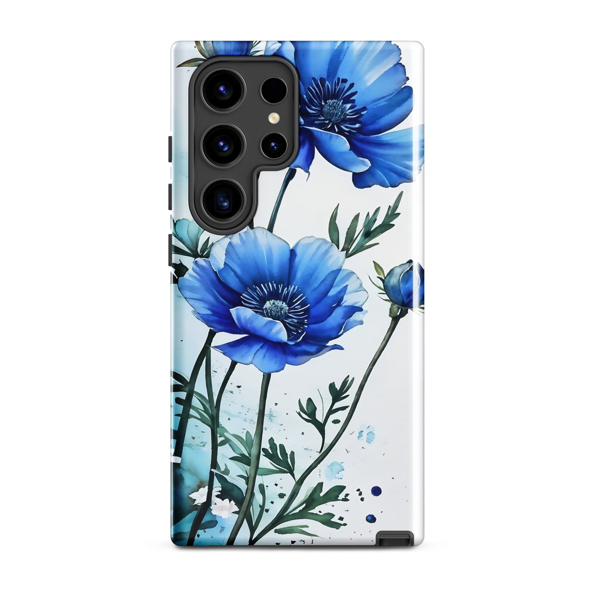 Blue Poppies Tough Case for Samsung® - Phone Case - Discovery Co.