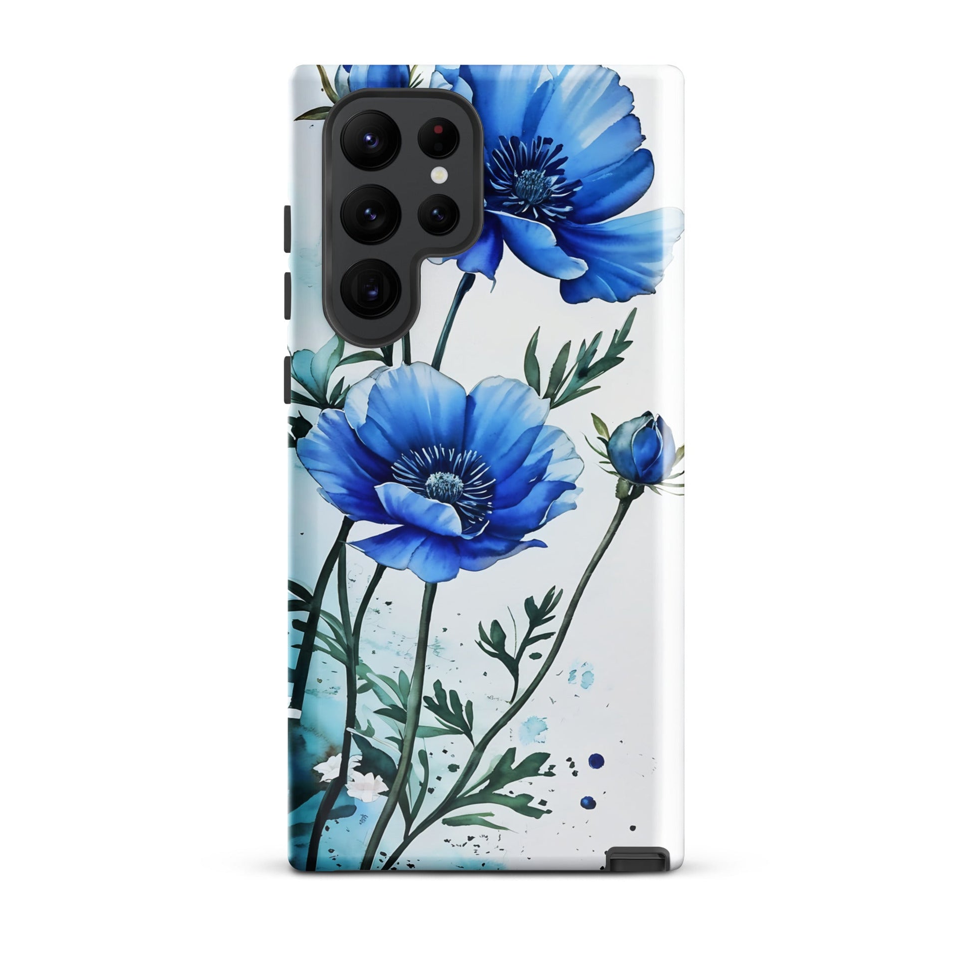 Blue Poppies Tough Case for Samsung® - Phone Case - Discovery Co.