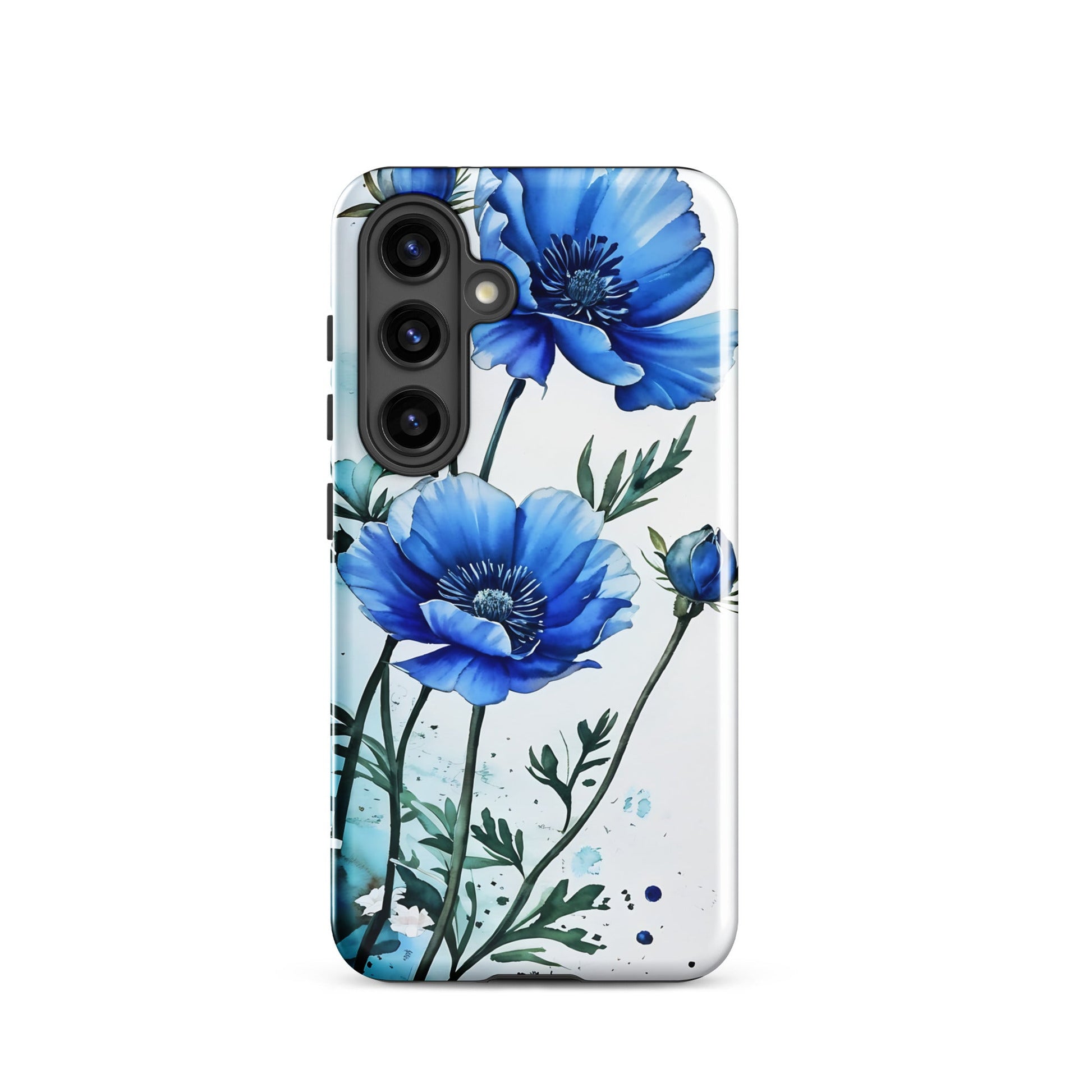 Blue Poppies Tough Case for Samsung® - Phone Case - Discovery Co.