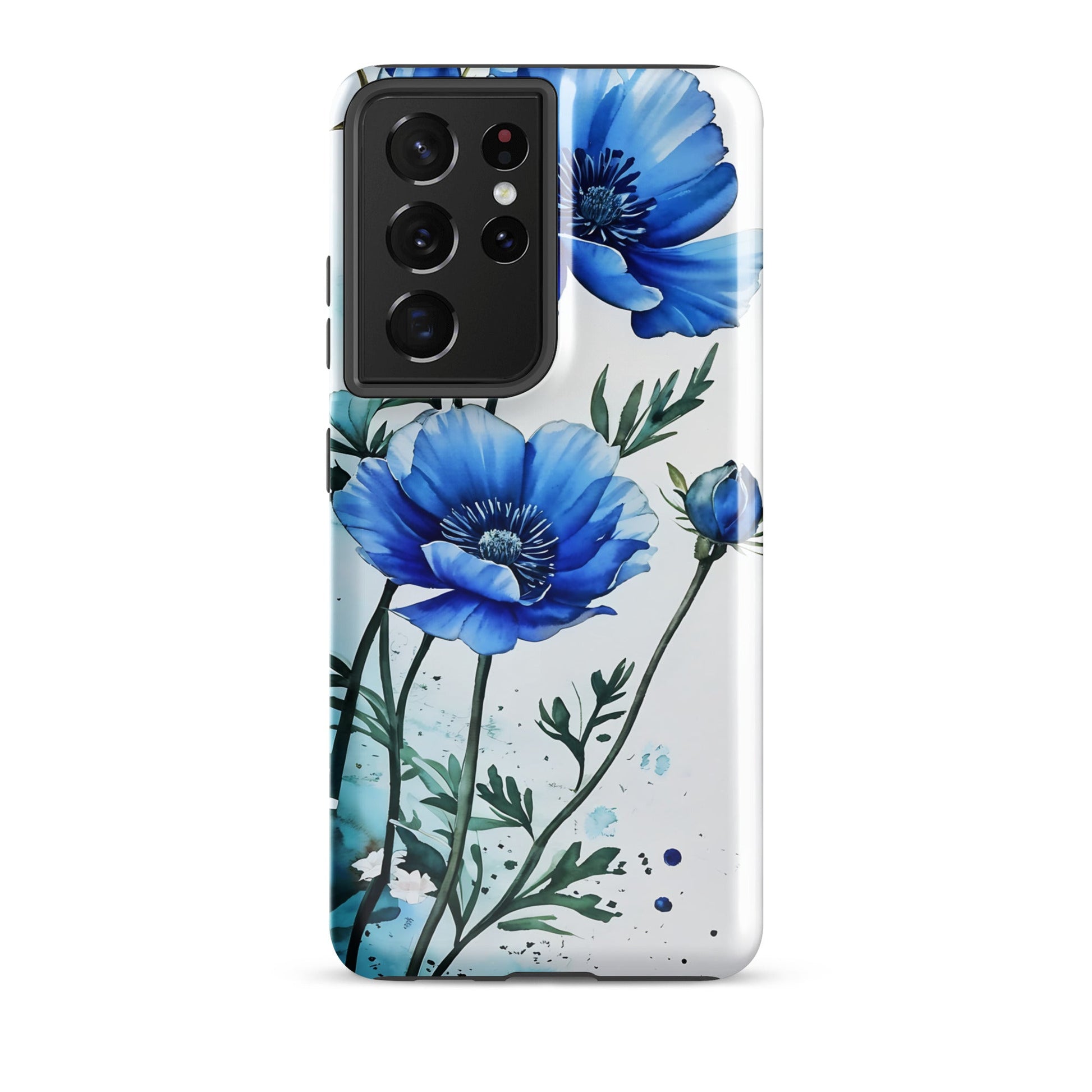 Blue Poppies Tough Case for Samsung® - Phone Case - Discovery Co.