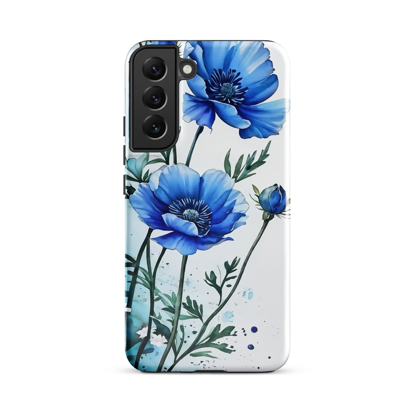 Blue Poppies Tough Case for Samsung® - Phone Case - Discovery Co.