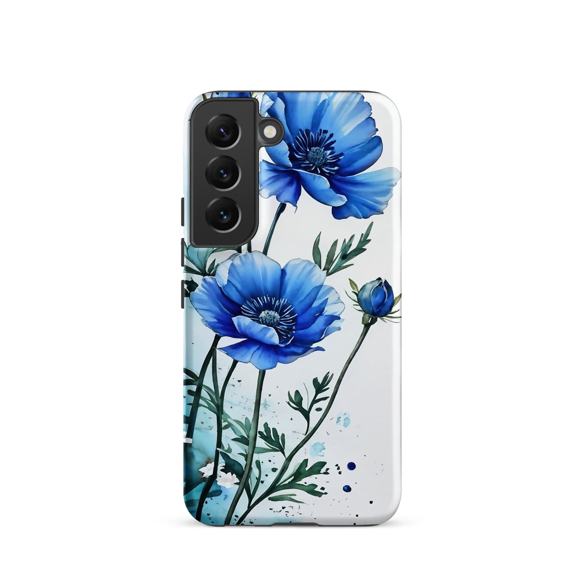 Blue Poppies Tough Case for Samsung® - Phone Case - Discovery Co.