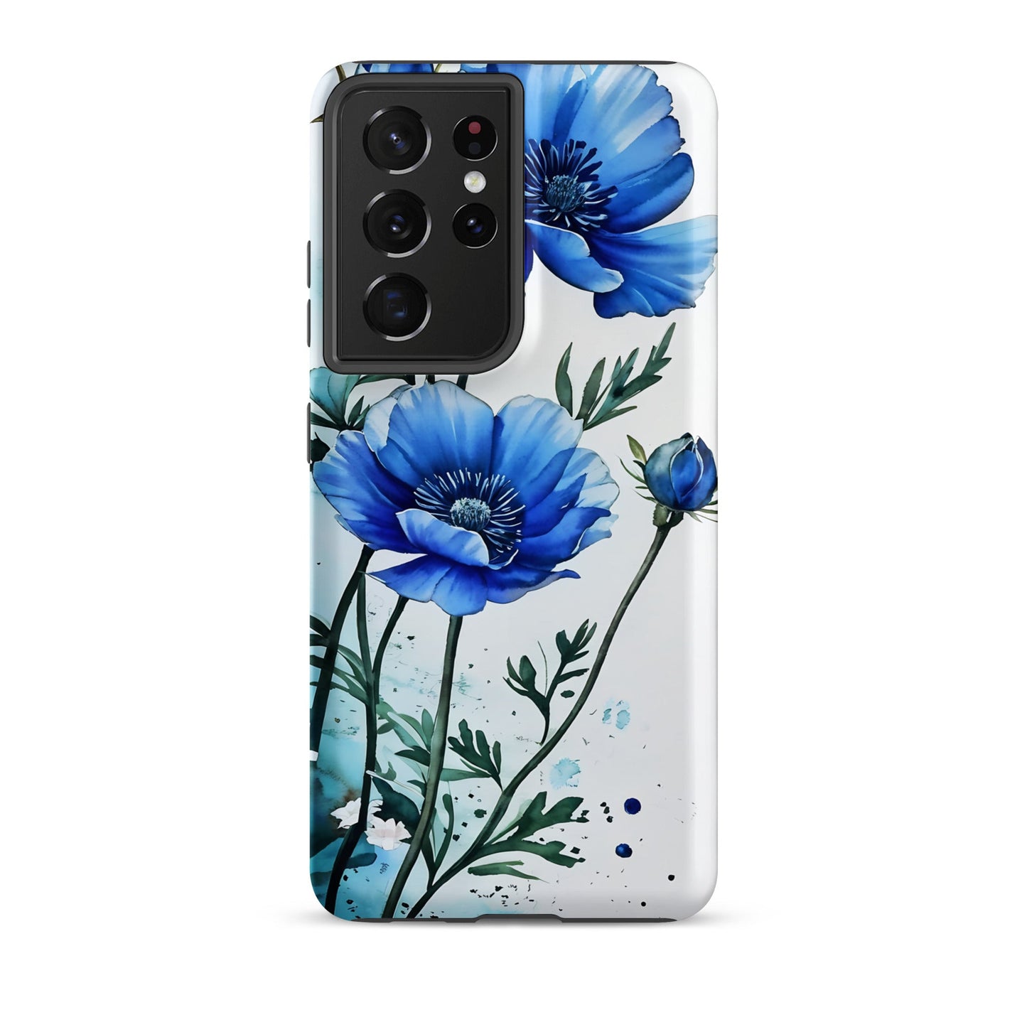 Blue Poppies Tough Case for Samsung® - Phone Case - Discovery Co.