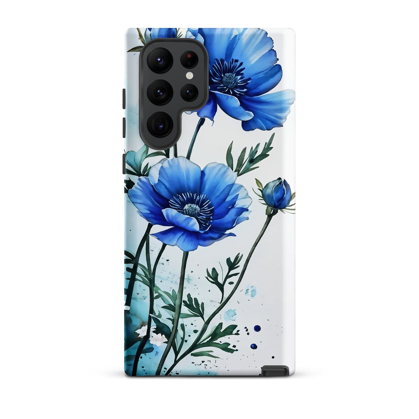 Blue Poppies Tough Case for Samsung® - Phone Case - Discovery Co.