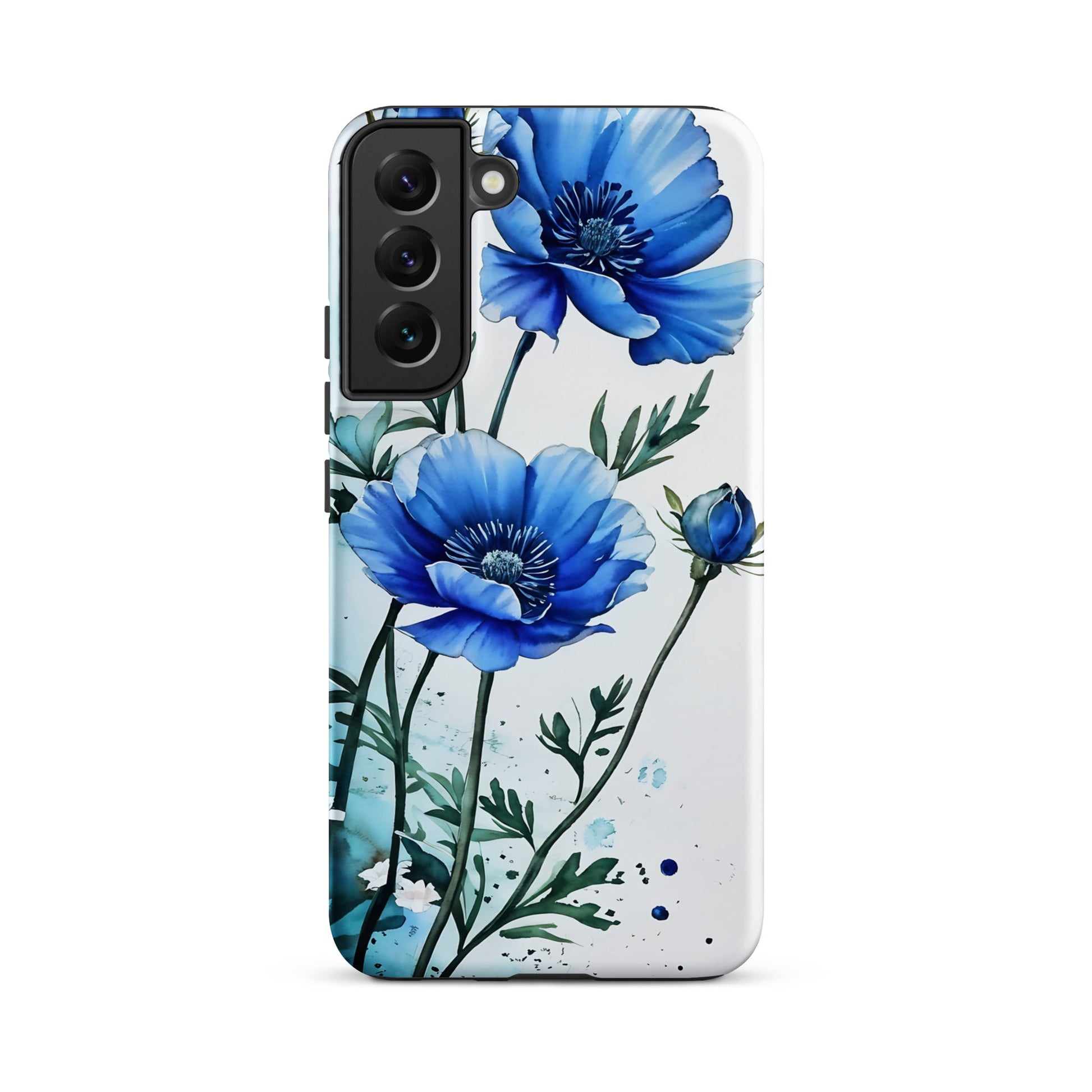 Blue Poppies Tough Case for Samsung® - Phone Case - Discovery Co.