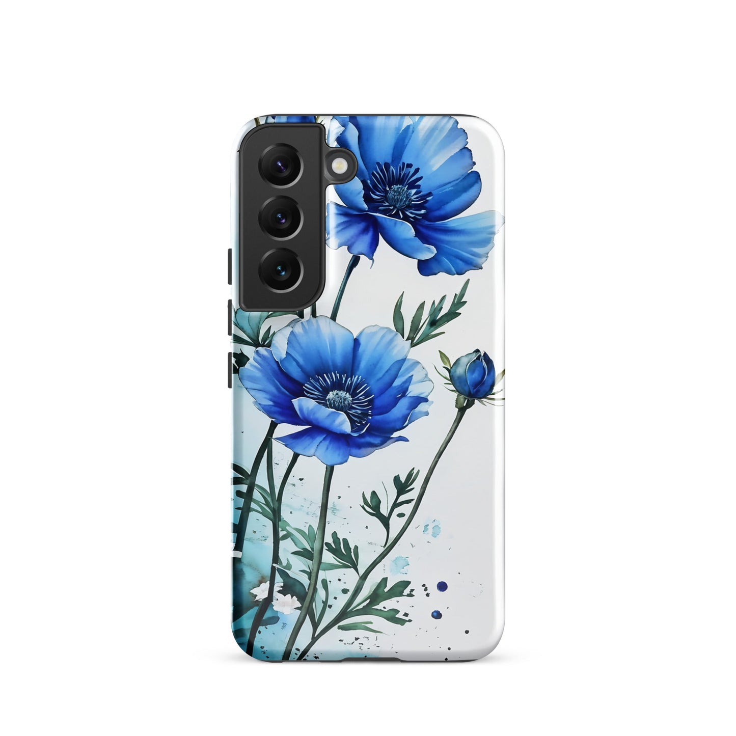 Blue Poppies Tough Case for Samsung® - Phone Case - Discovery Co.