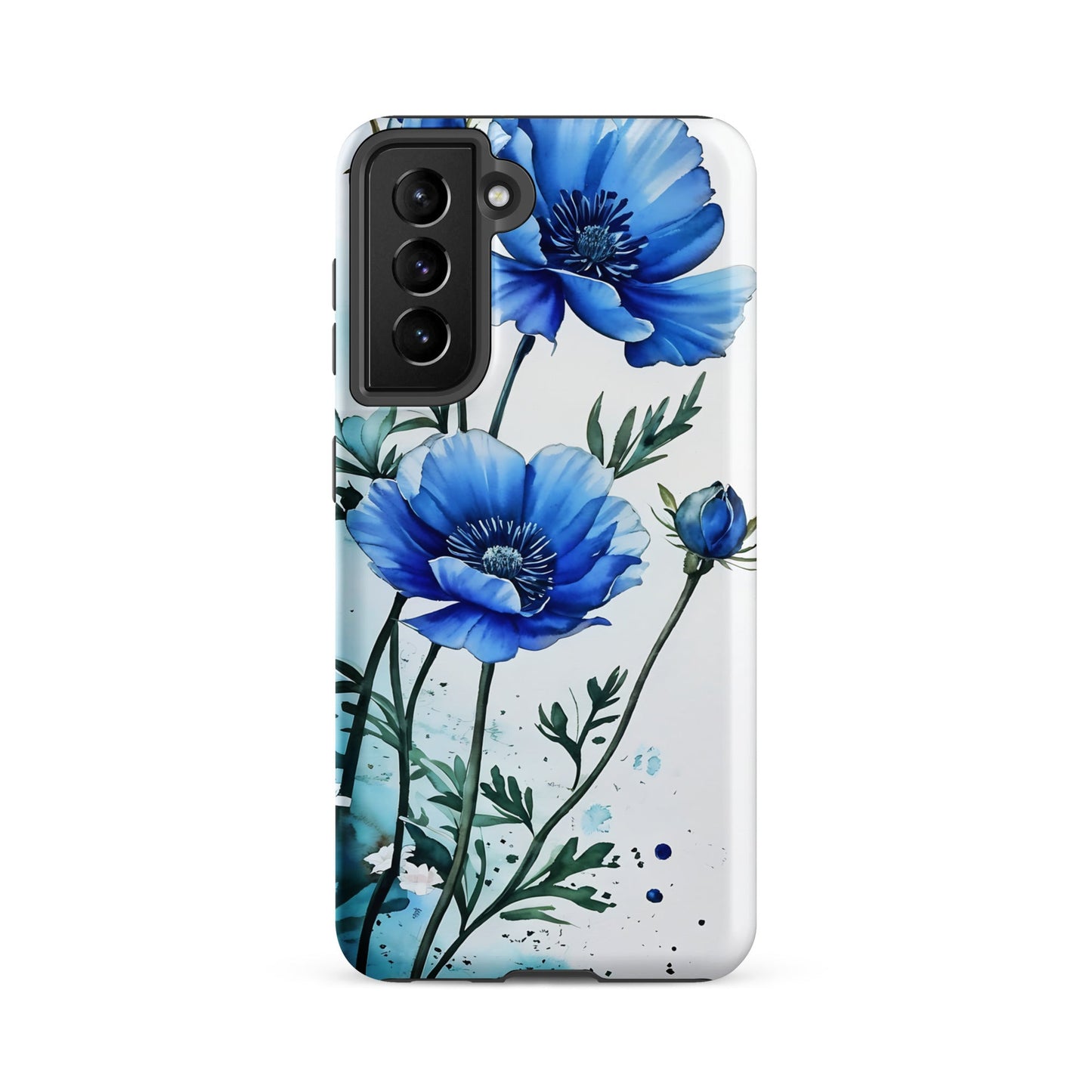 Blue Poppies Tough Case for Samsung® - Phone Case - Discovery Co.