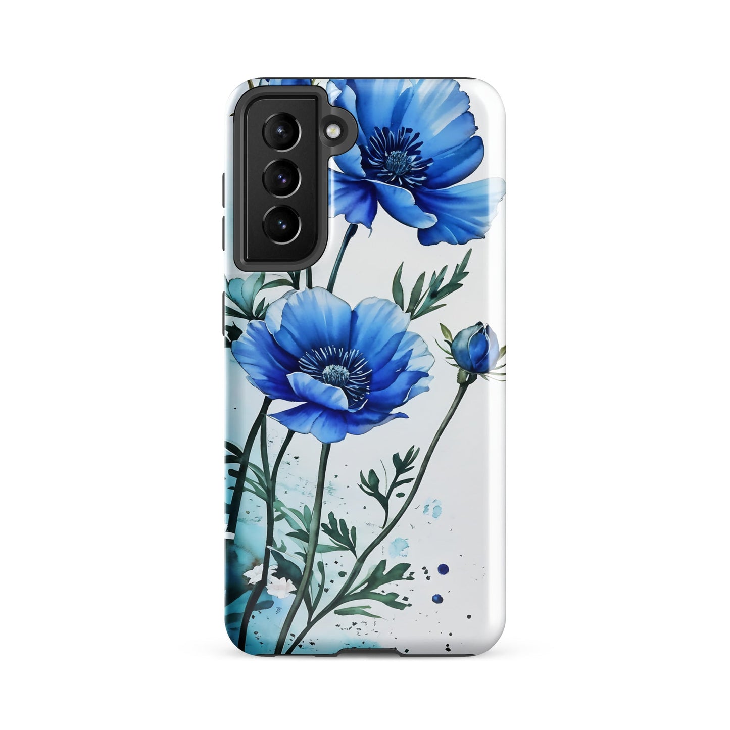 Blue Poppies Tough Case for Samsung® - Phone Case - Discovery Co.