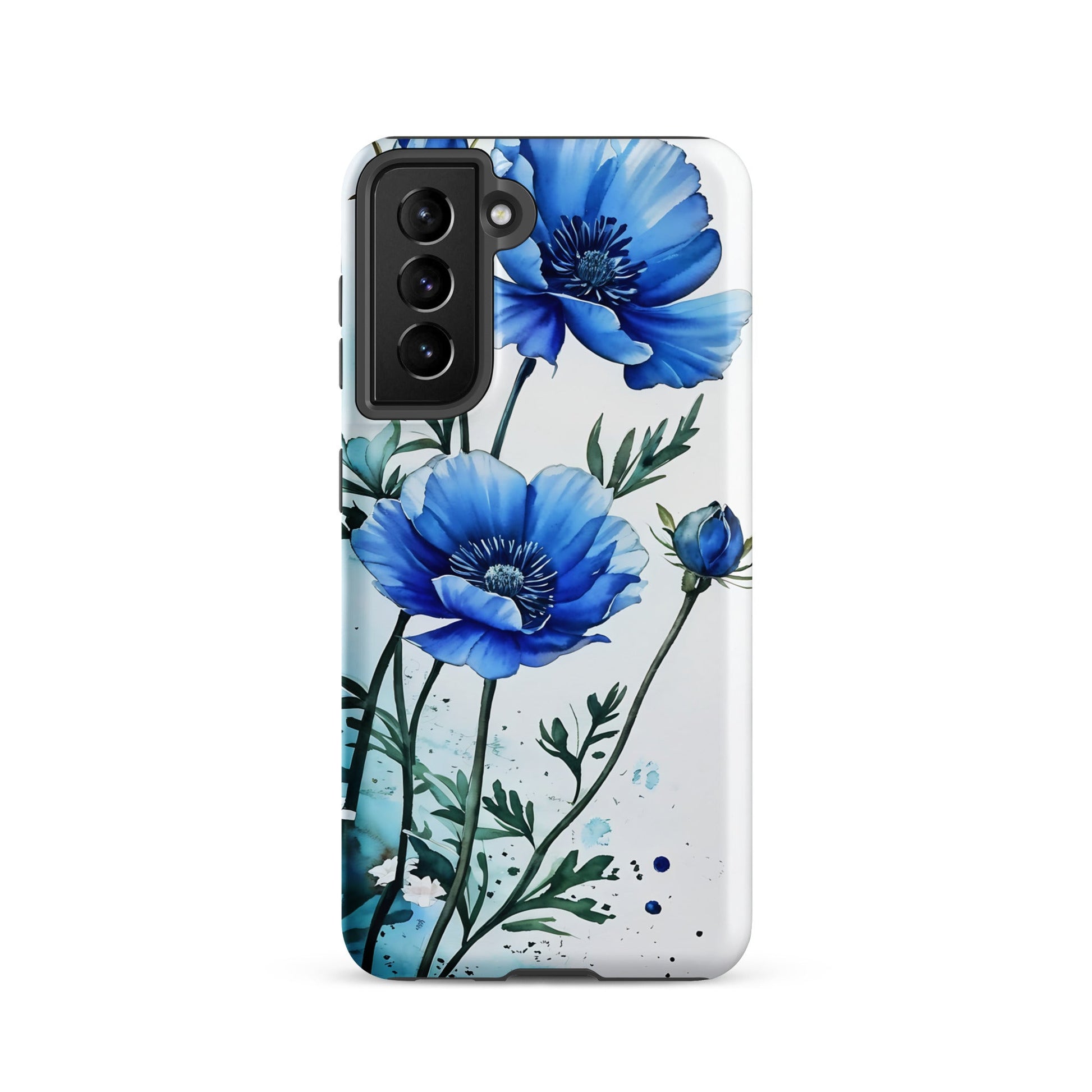 Blue Poppies Tough Case for Samsung® - Phone Case - Discovery Co.