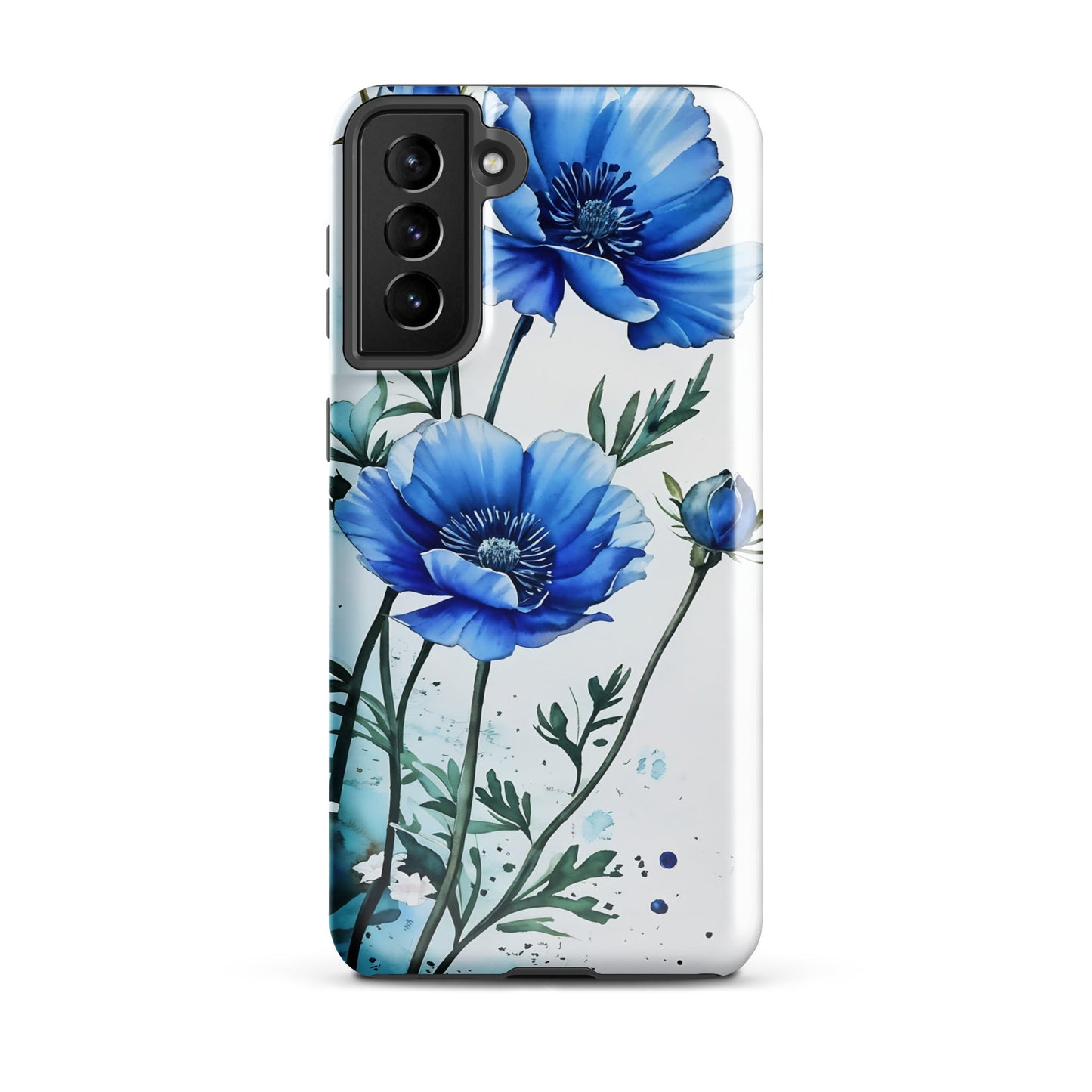 Blue Poppies Tough Case for Samsung® - Phone Case - Discovery Co.