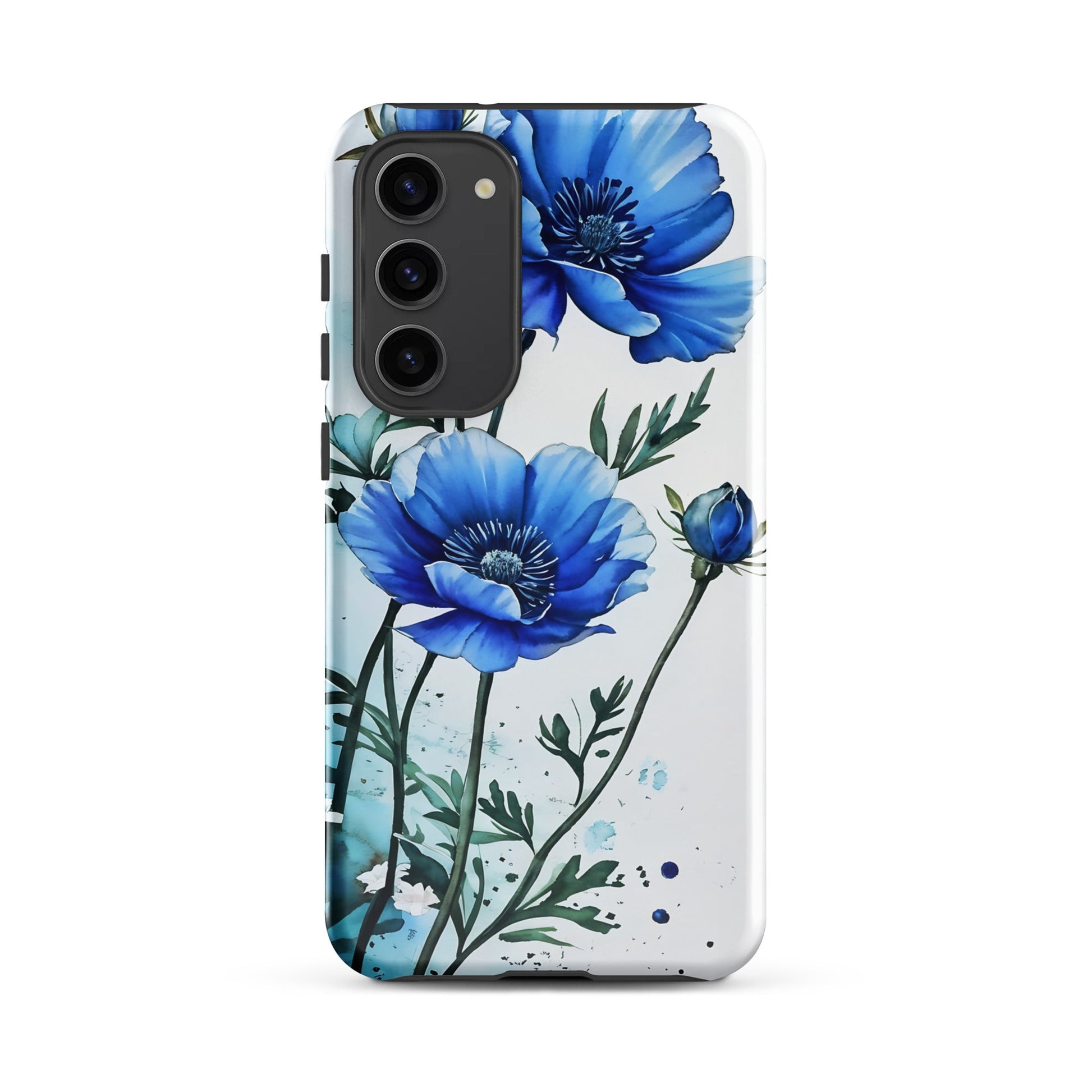 Blue Poppies Tough Case for Samsung® - Phone Case - Discovery Co.