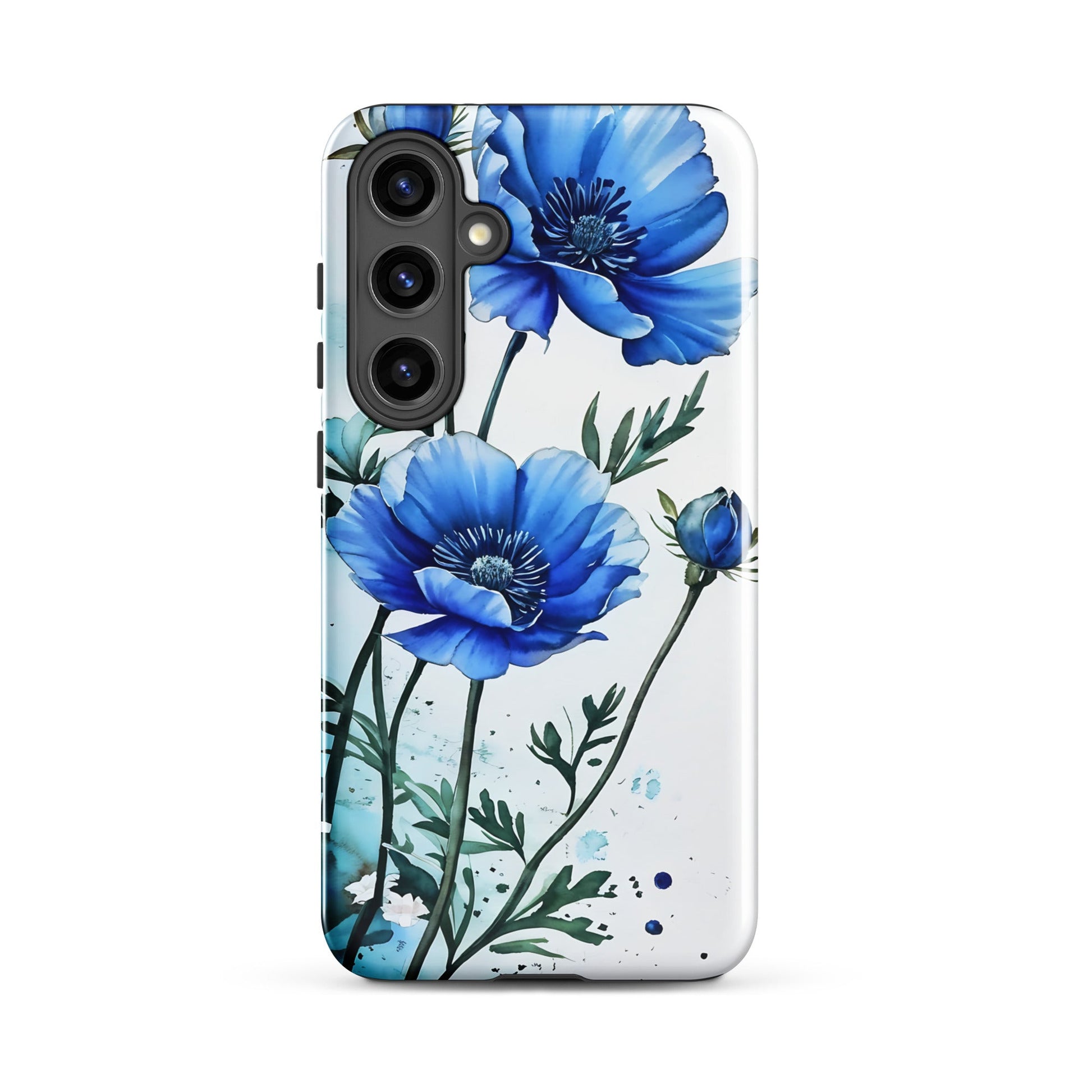 Blue Poppies Tough Case for Samsung® - Phone Case - Discovery Co.