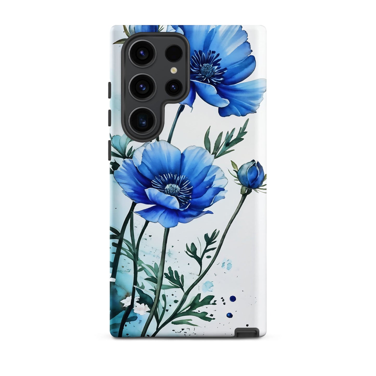 Blue Poppies Tough Case for Samsung® - Phone Case - Discovery Co.