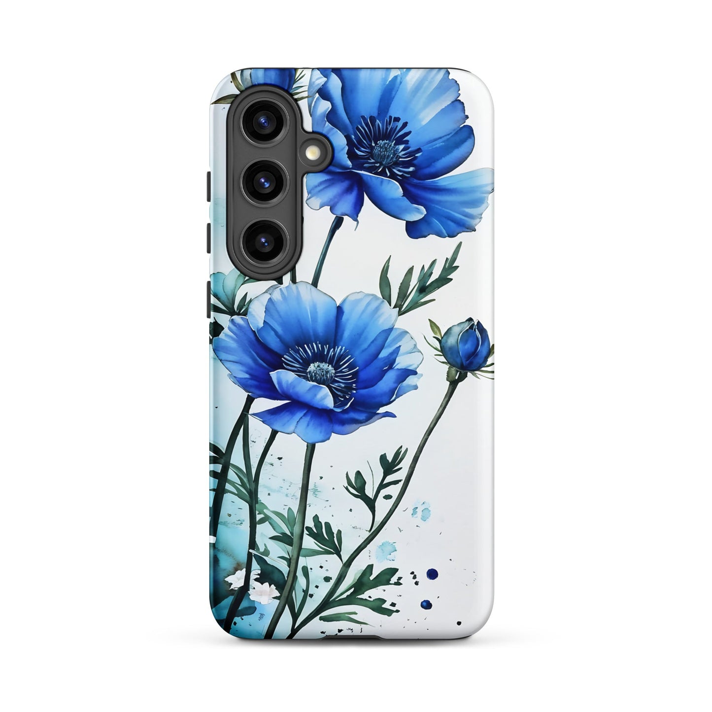 Blue Poppies Tough Case for Samsung® - Phone Case - Discovery Co.