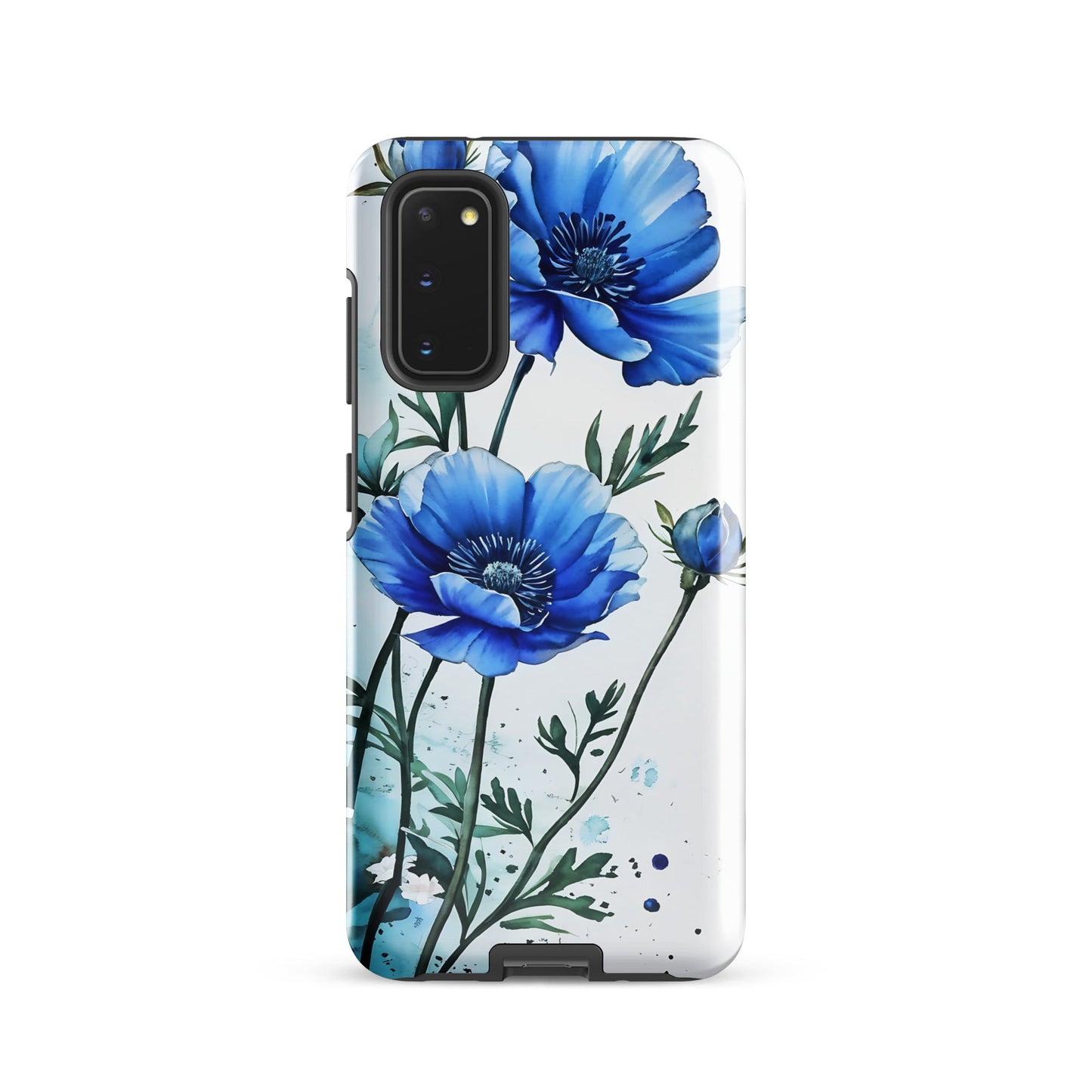 Blue Poppies Tough Case for Samsung® - Phone Case - Discovery Co.