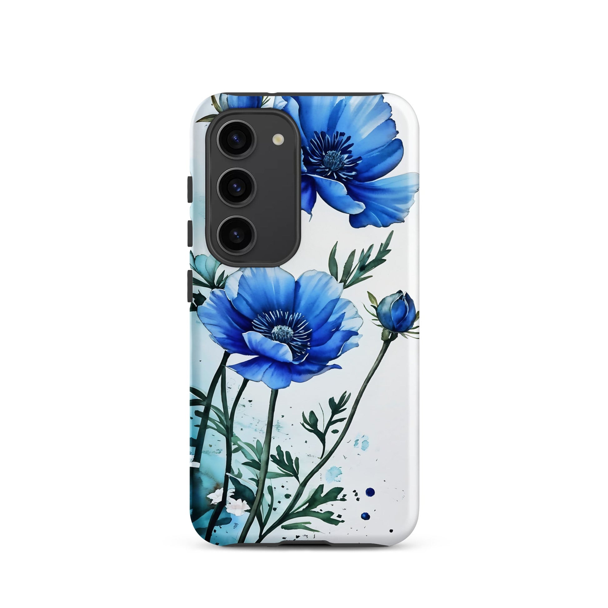 Blue Poppies Tough Case for Samsung® - Phone Case - Discovery Co.