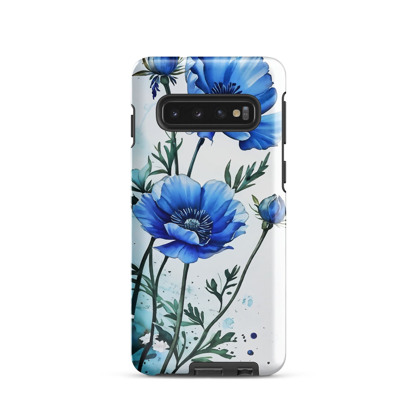 Blue Poppies Tough Case for Samsung® - Phone Case - Discovery Co.