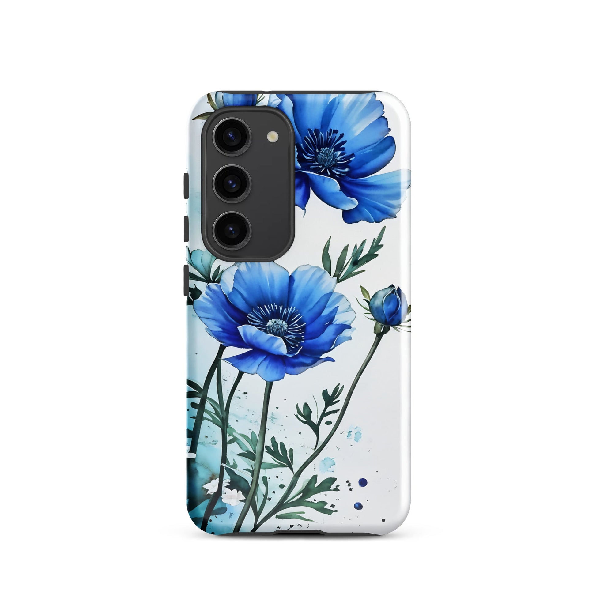 Blue Poppies Tough Case for Samsung® - Phone Case - Discovery Co.