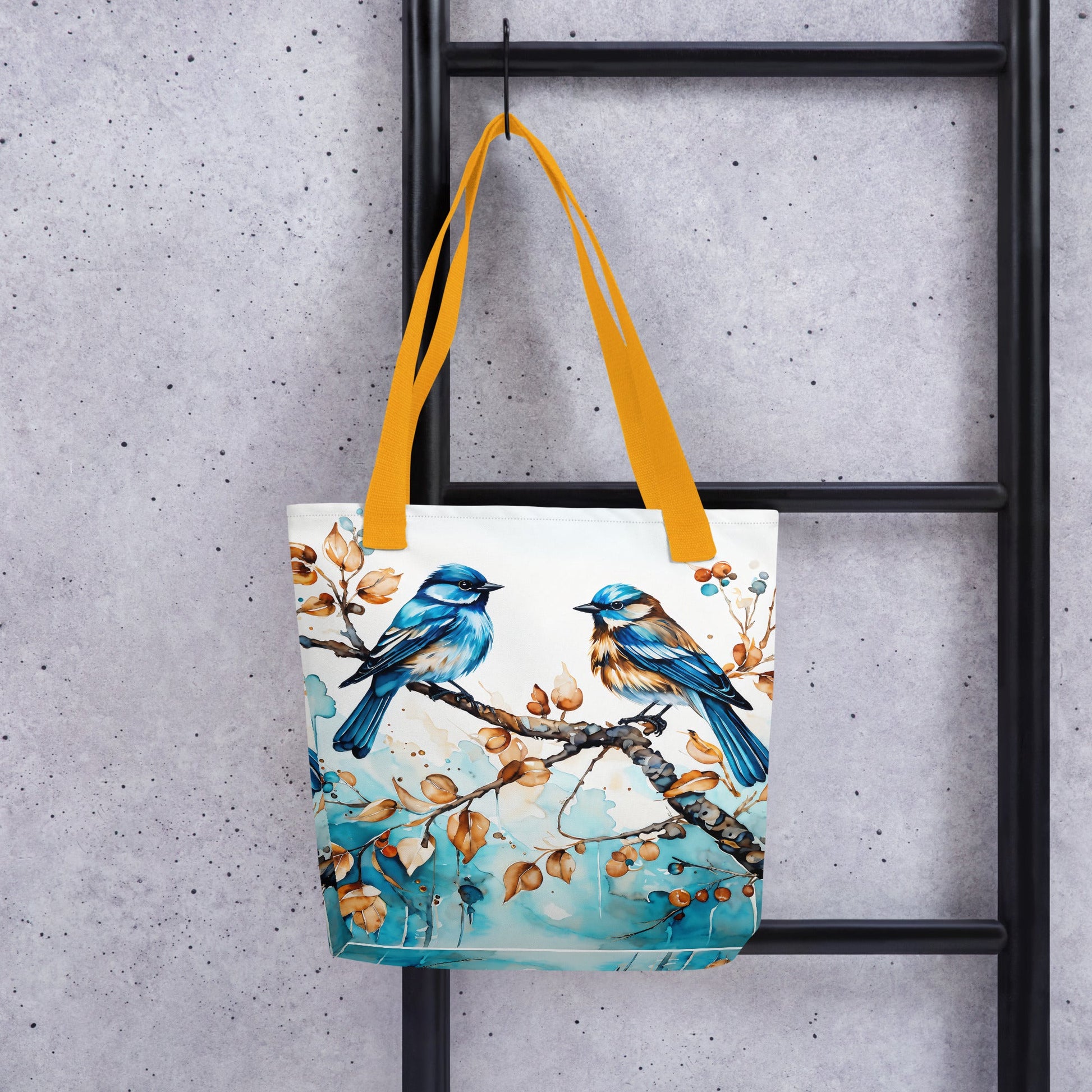 Blue Watercolor Birds Tote Bag - Tote Bags - Discovery Co.
