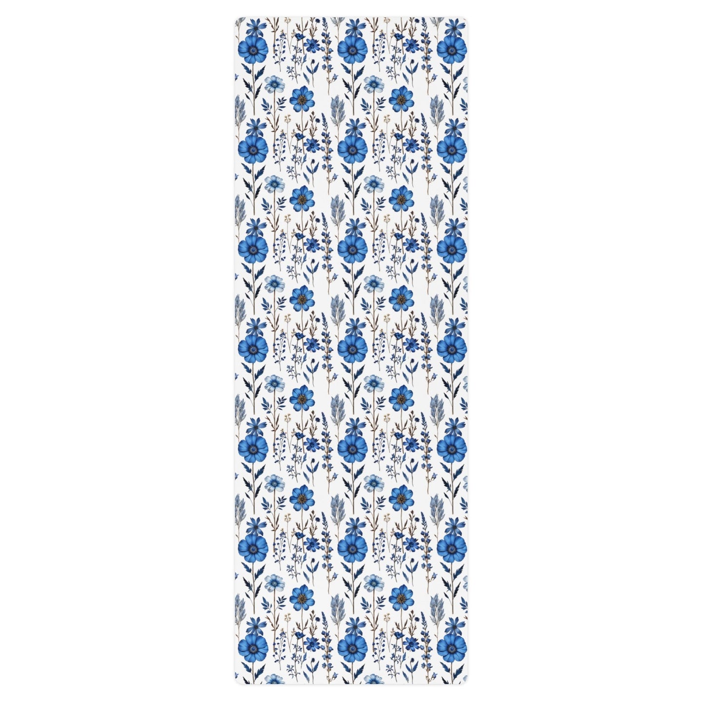 Blue Wildflowers Yoga Mat - Yoga Mat - Discovery Co.