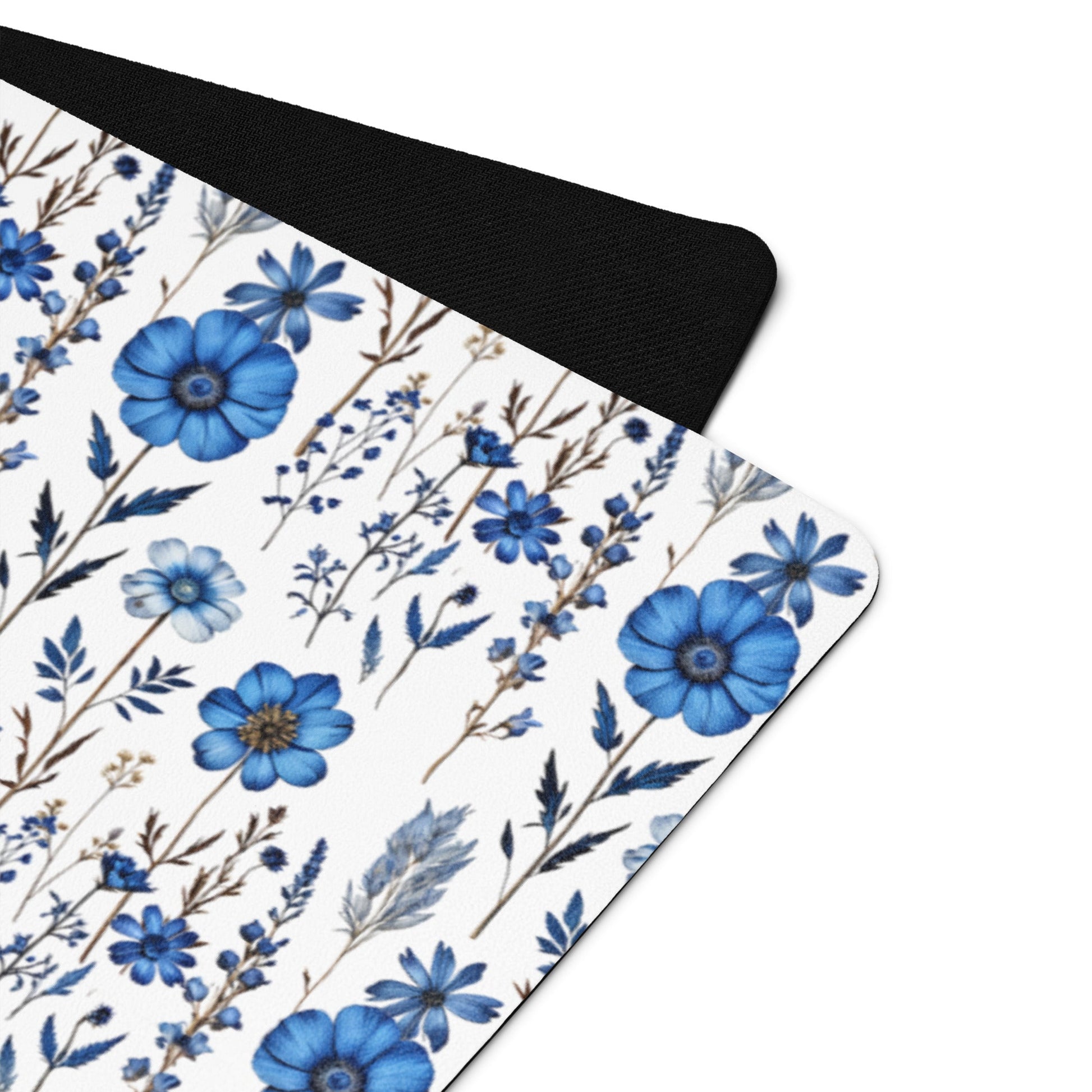 Blue Wildflowers Yoga Mat - Yoga Mat - Discovery Co.