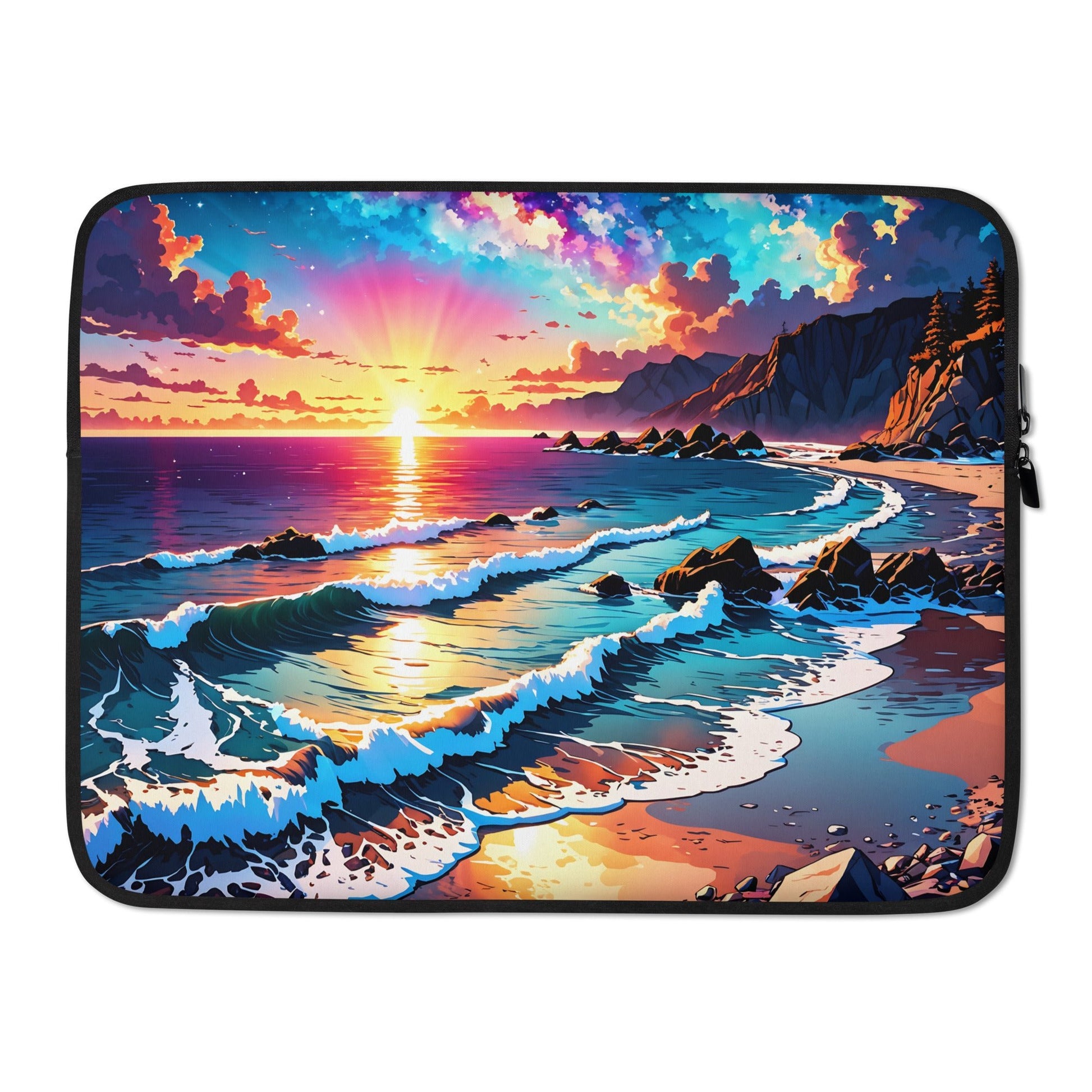 Bright Rocky Shore Laptop Sleeve - Laptop Cases - Discovery Co.