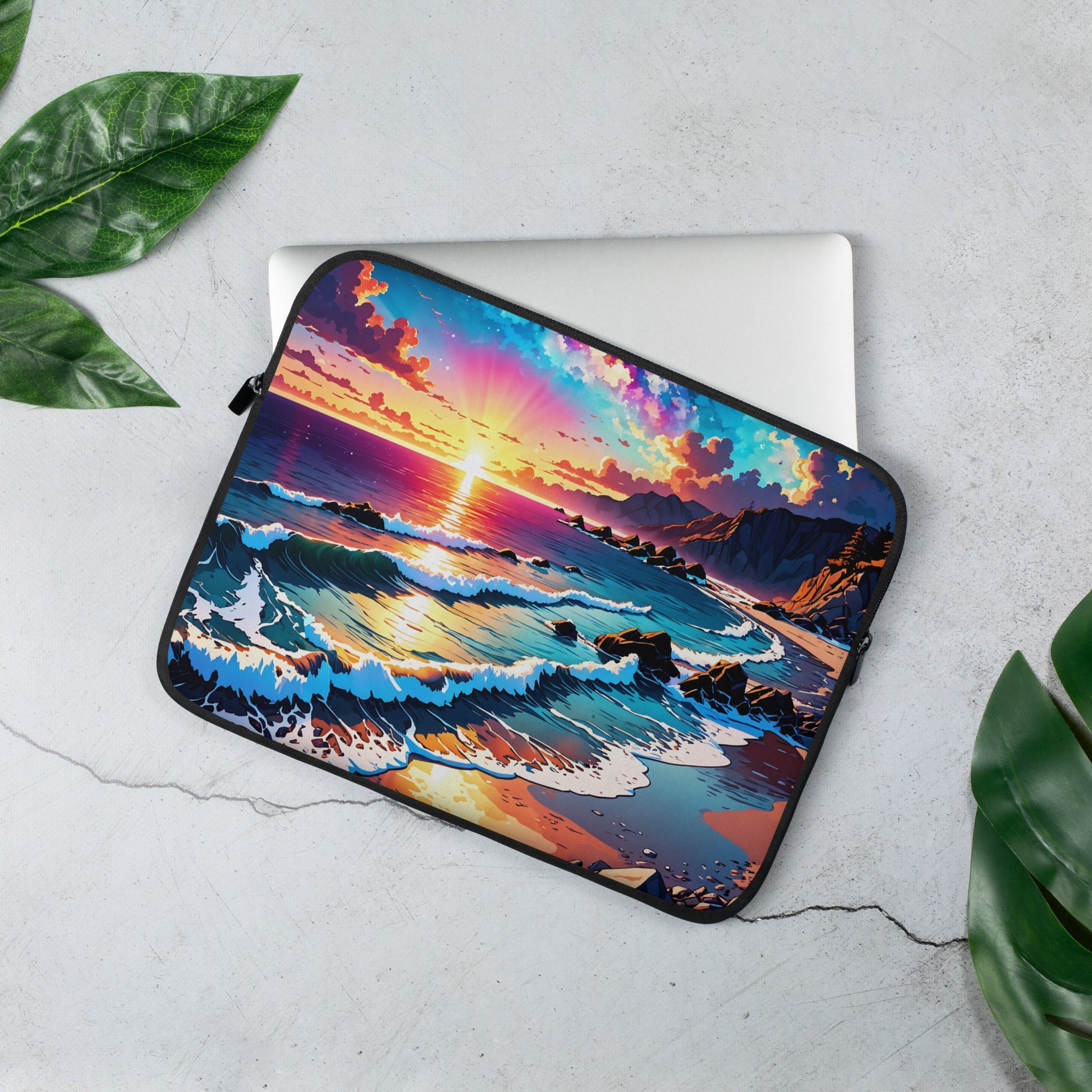 Bright Rocky Shore Laptop Sleeve - Laptop Cases - Discovery Co.