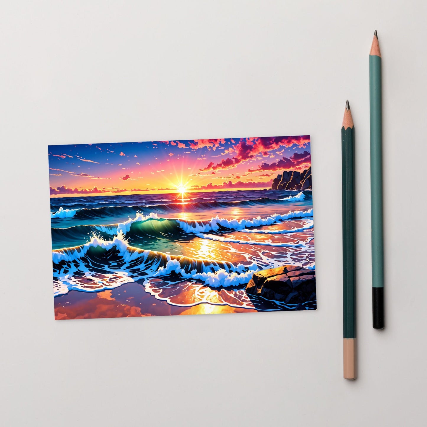 Bright Rocky Shore Standard Postcard - Post Cards - Discovery Co.