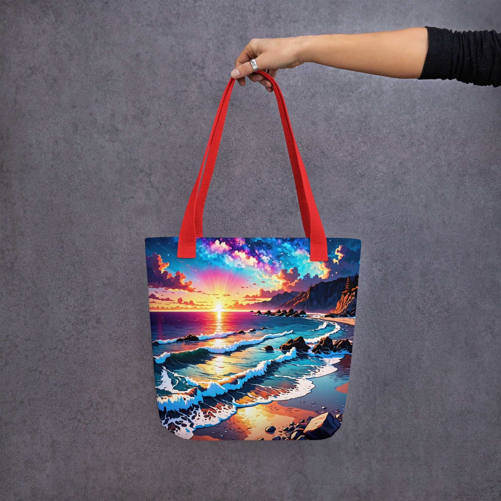 Bright Rocky Shore Tote Bag - Tote Bags - Discovery Co.