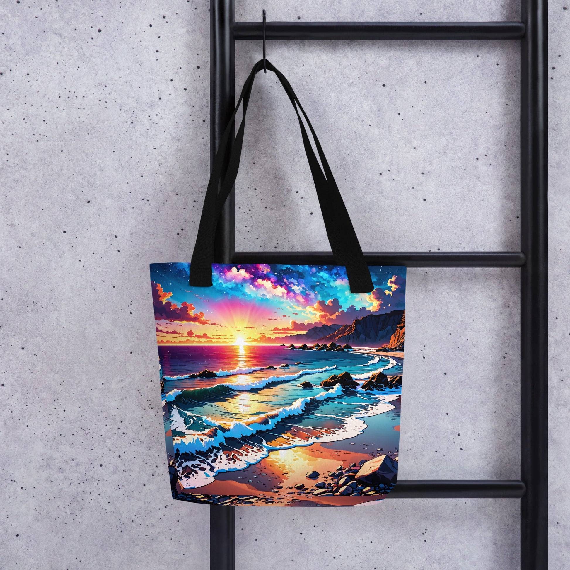 Bright Rocky Shore Tote Bag - Tote Bags - Discovery Co.